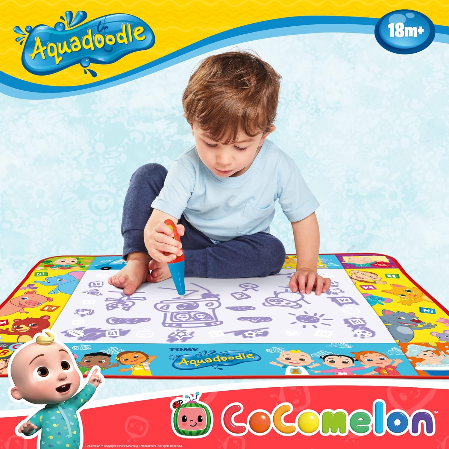 Aquadoodle Cocomelon Doodle Mat - Mess-Free Water Drawing Toy for Toddlers 18m+ 5
