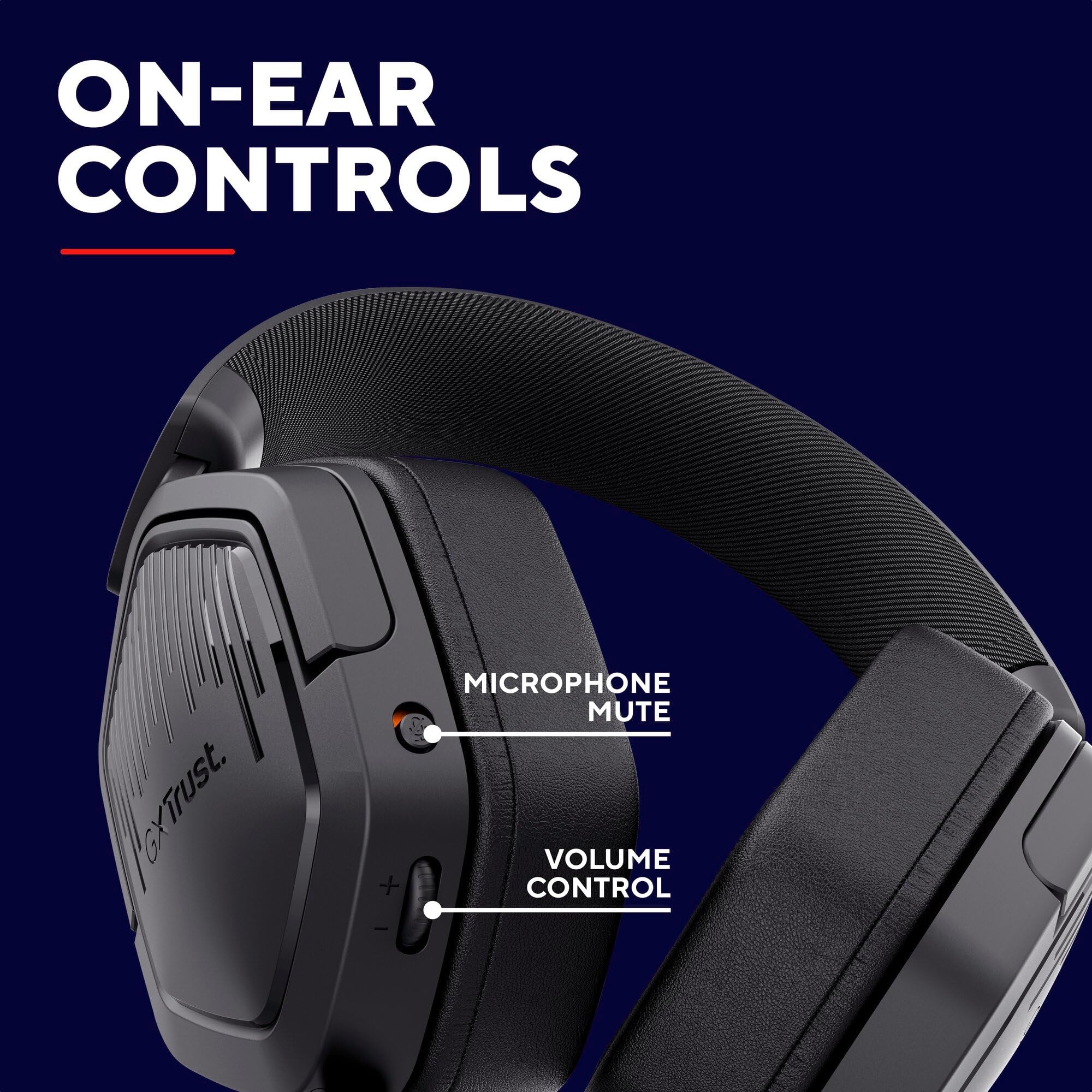 Trust Gaming Ravox GX1492 Gaming Headset with 50mm Drivers for PS5, PS4, Switch, PC, Mobile - 3.5mm Audio 6