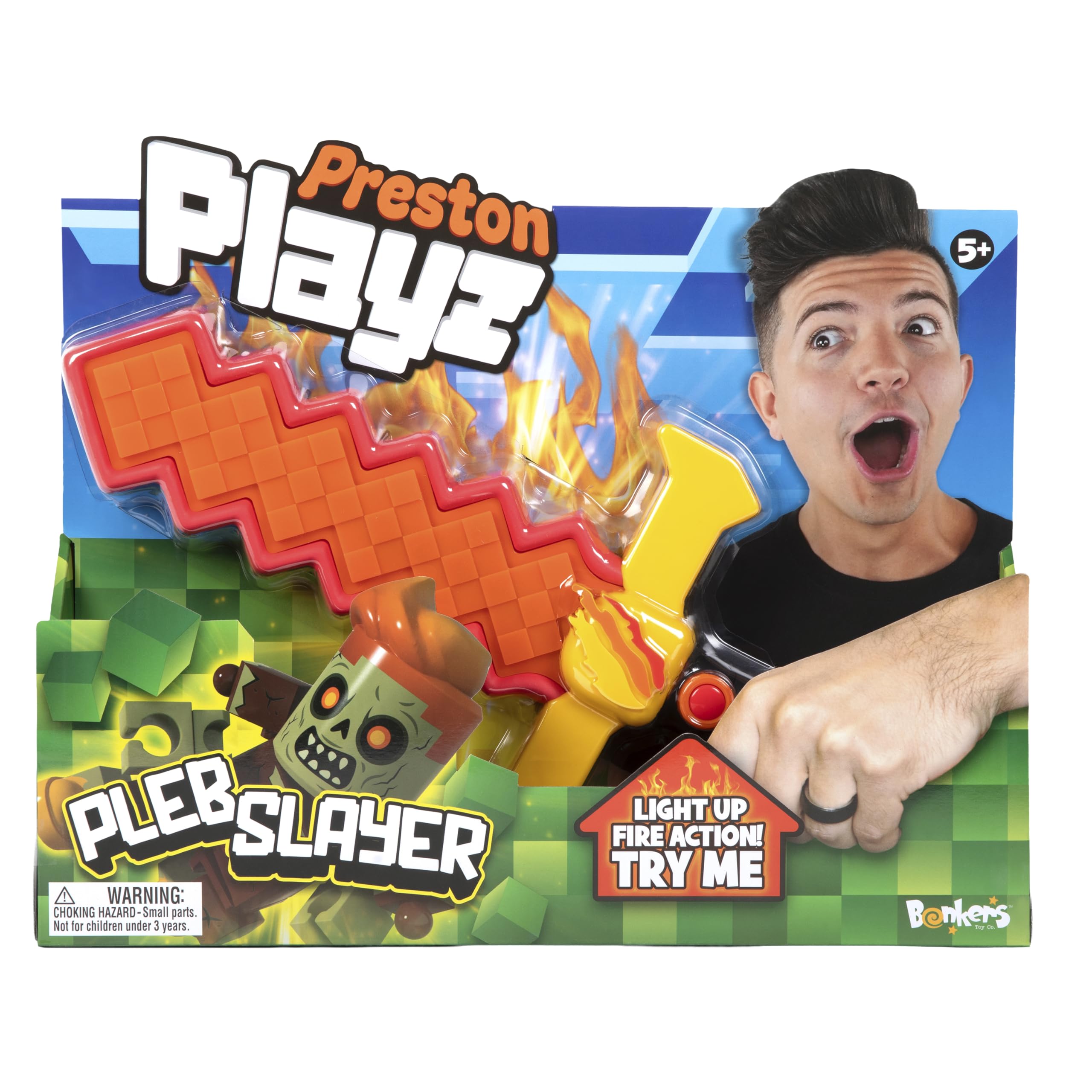 PrestonPlayz Pleb Slayer Sword - Glows, Foam Encased Plastic, Ages 5+ 3