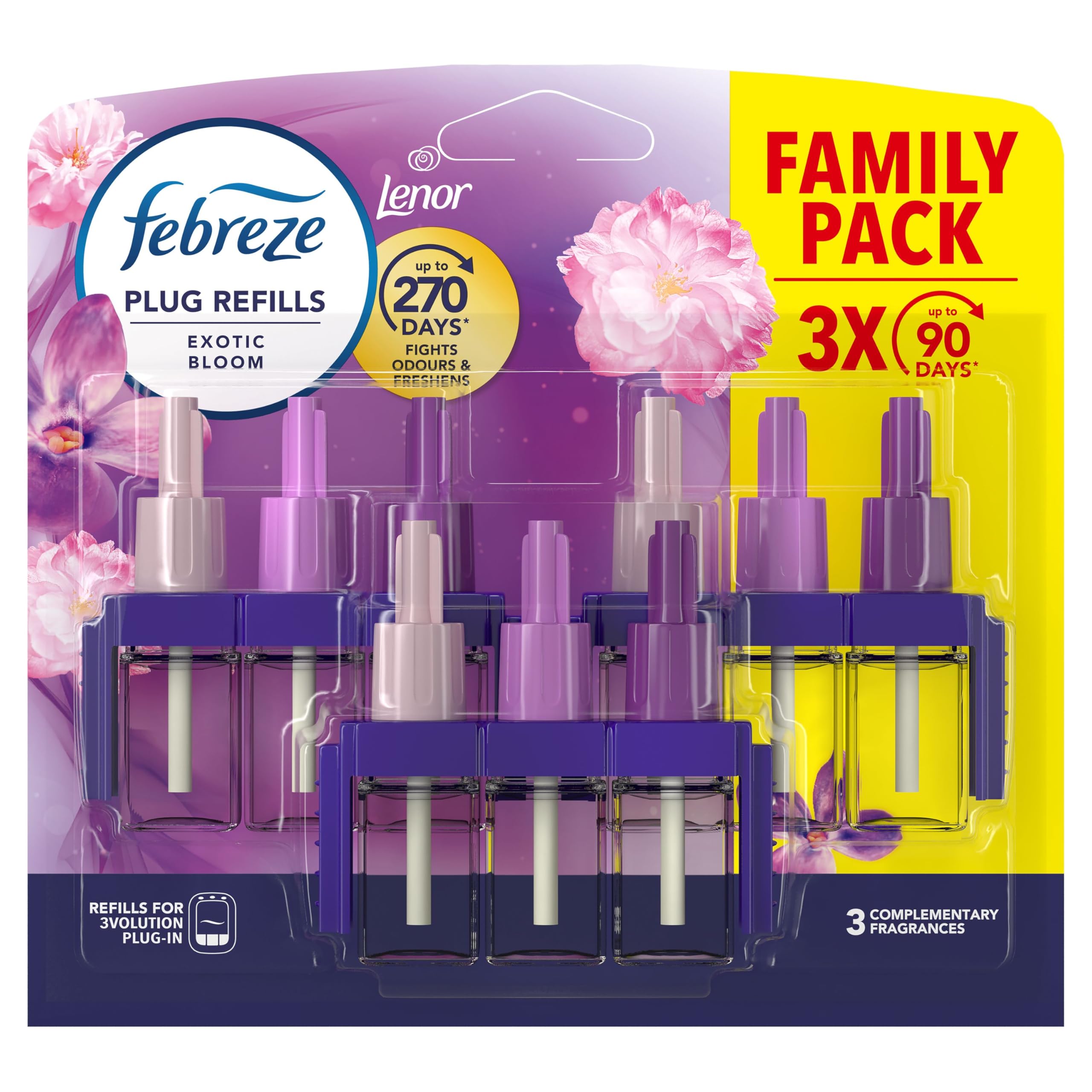 Febreze - 3Volution Air Freshener Plug-In Refill Exotic Bloom 3x20ML
