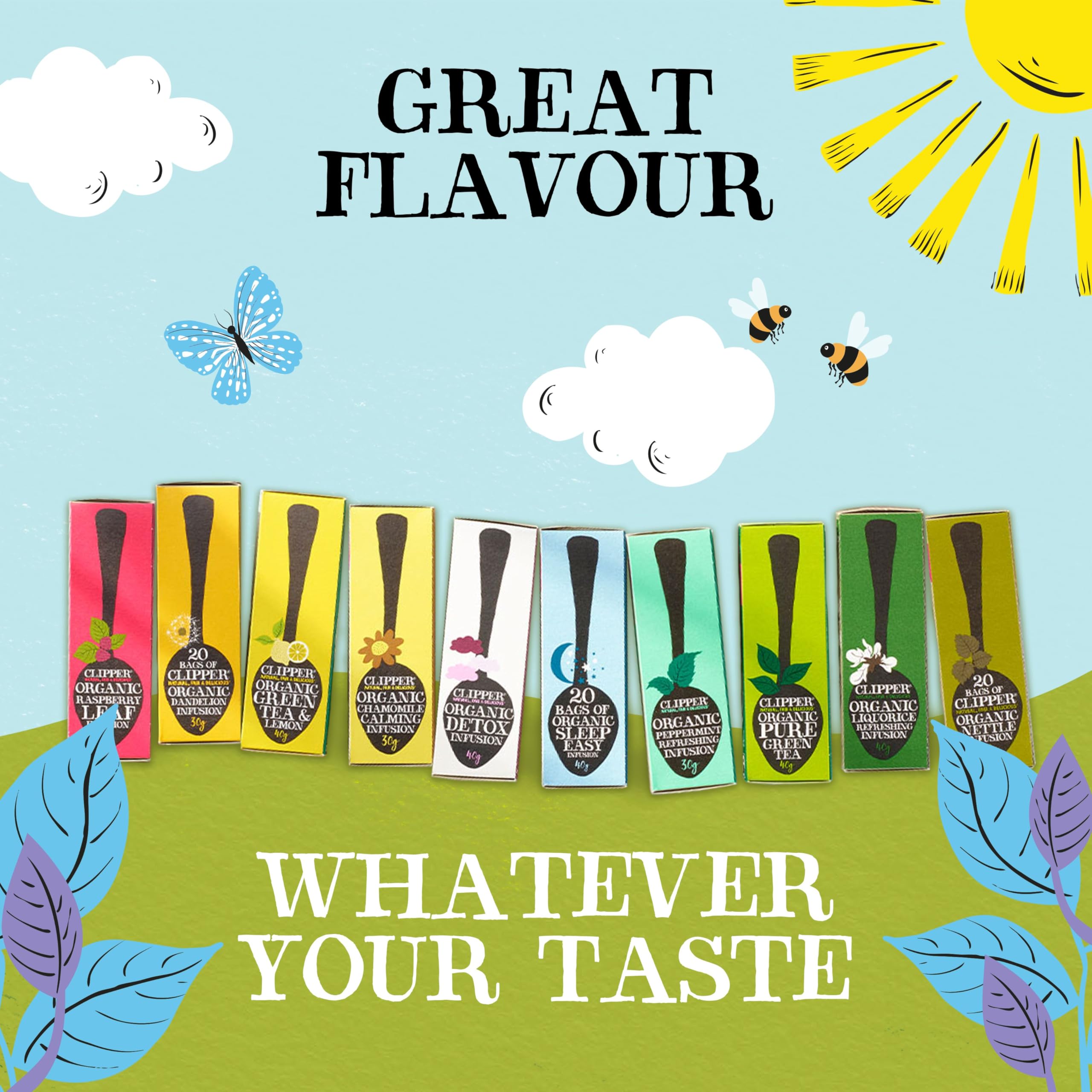 Clipper Organic Blackcurrant & Blueberry Infusion Fruit Teabags - 80 Unbleached Tea Bags 6