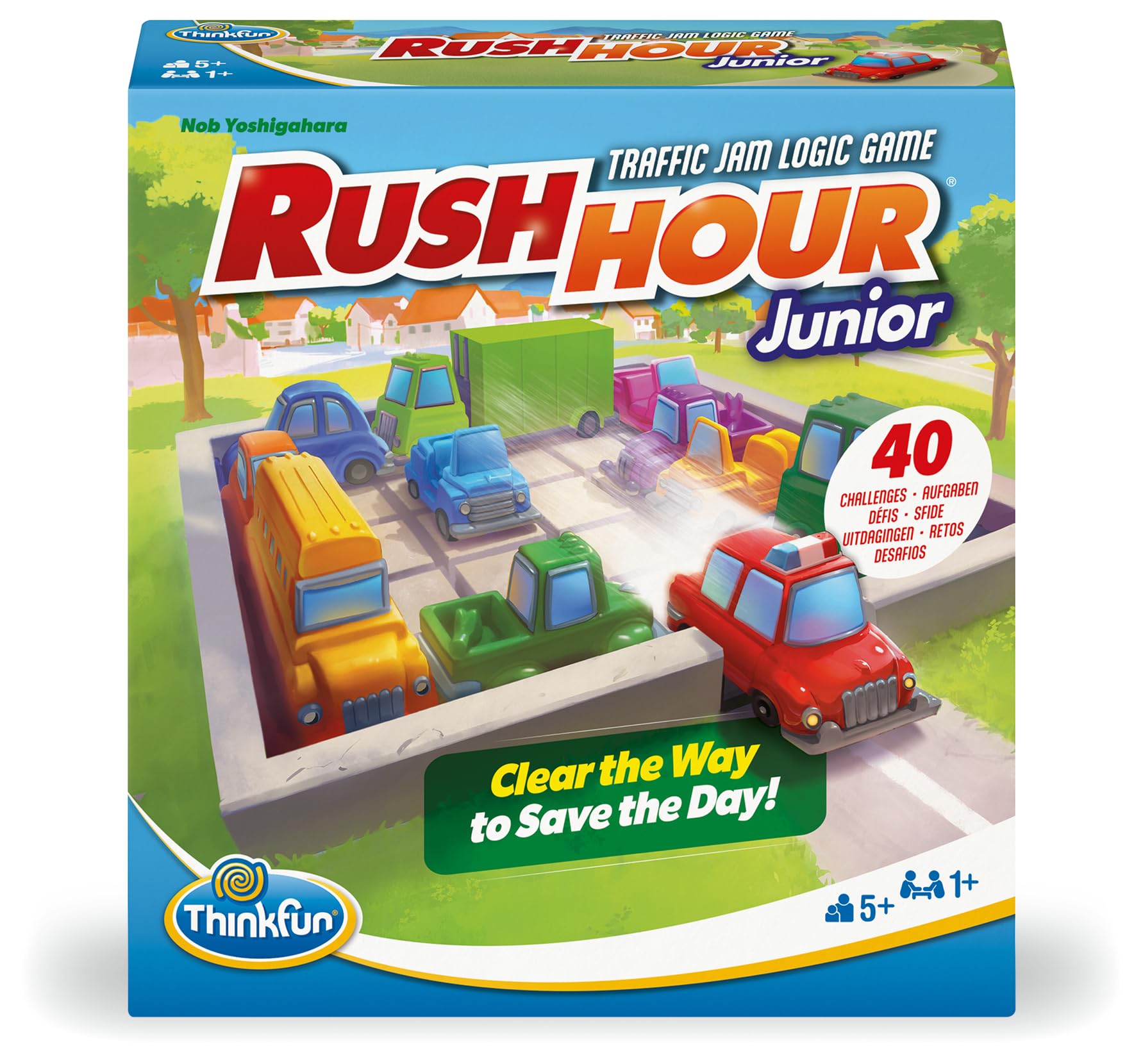 ThinkFun Rush Hour Junior - Traffic Jam Logic Game | Ages 5+ | 1 Player | 40 Challenges 3