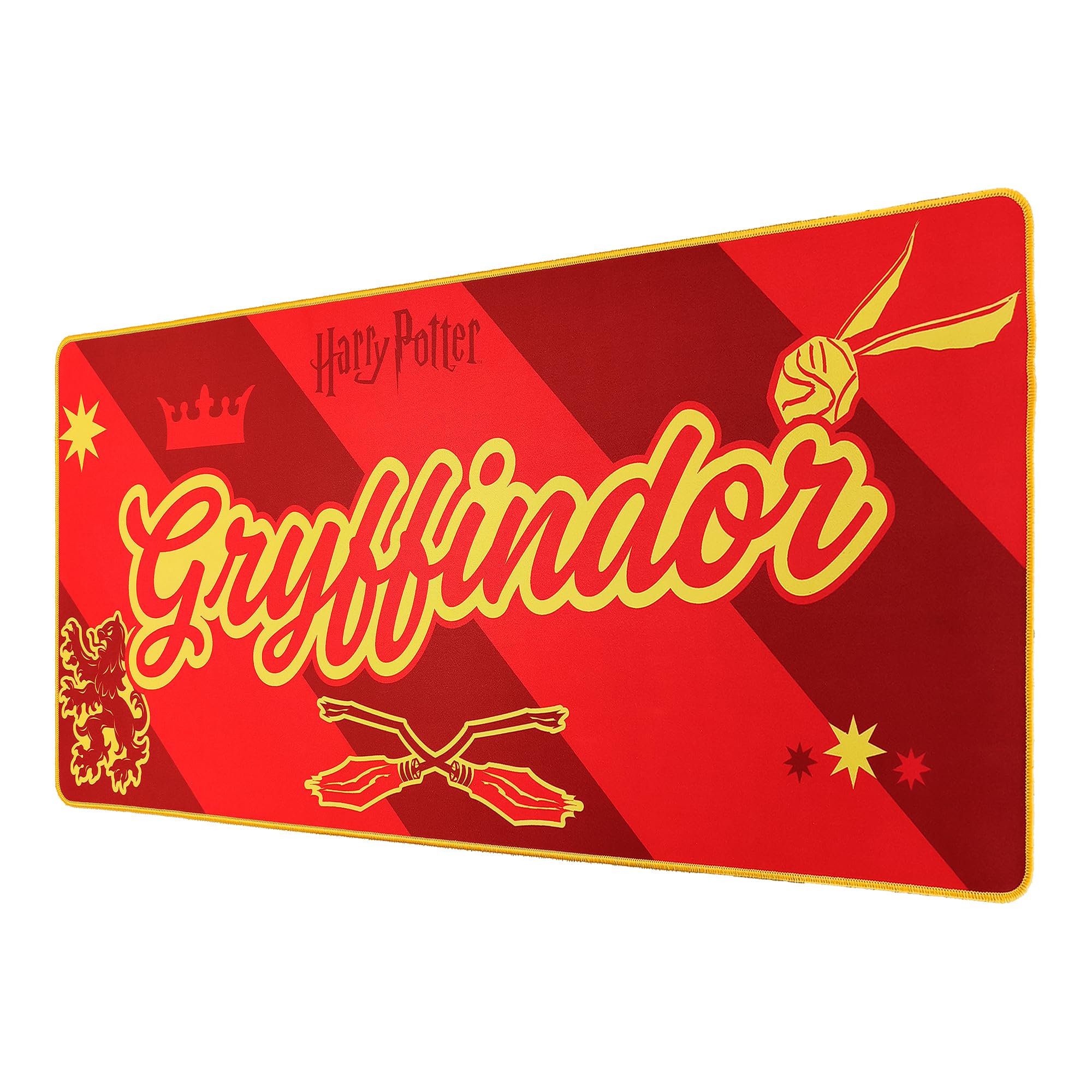 Subsonic Harry Potter Gryffindor XXL Desk Mat - 90x40cm Non-Slip | Microfibre Surface | Water-Repellent