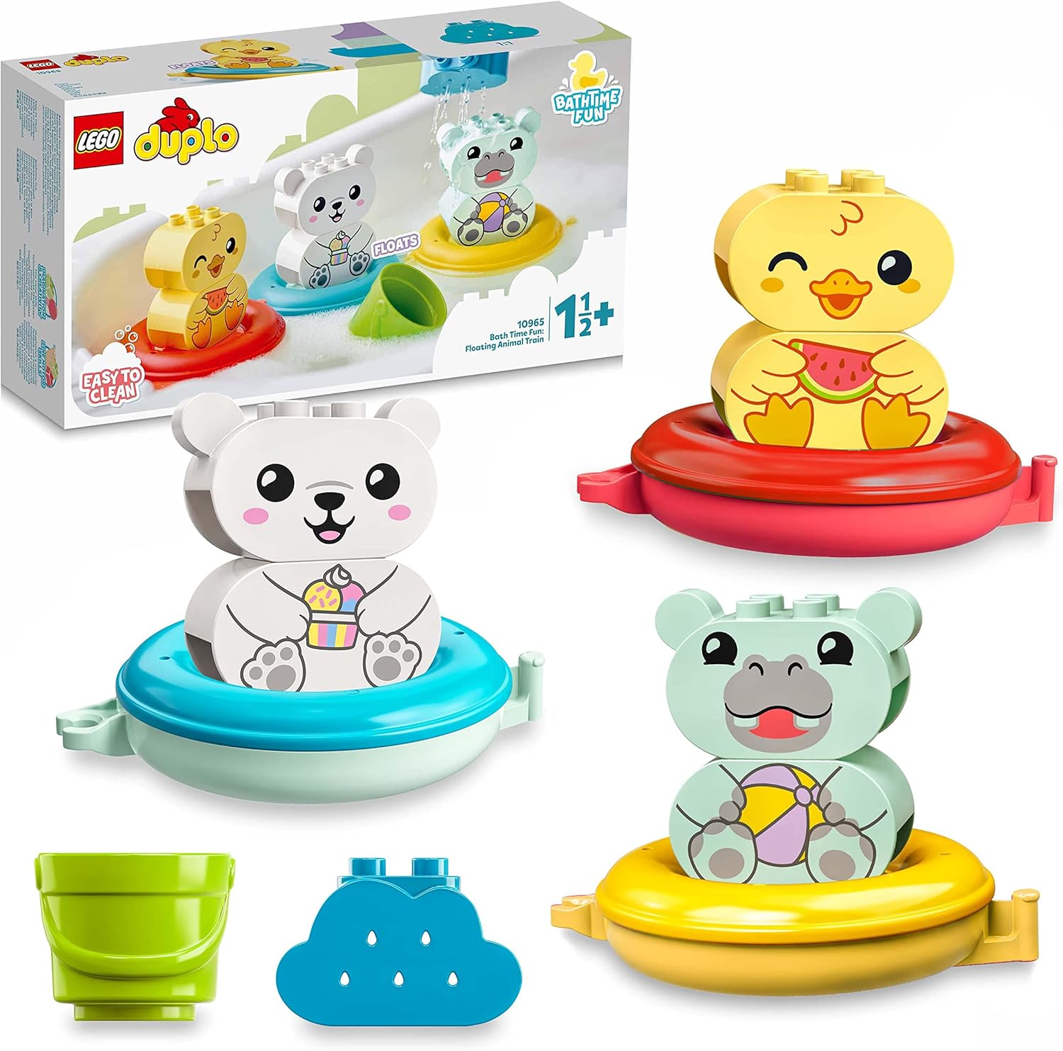 LEGO DUPLO Bath Time Fun: Floating Animal Train Bath Toy for Toddlers 18 Months+ 1