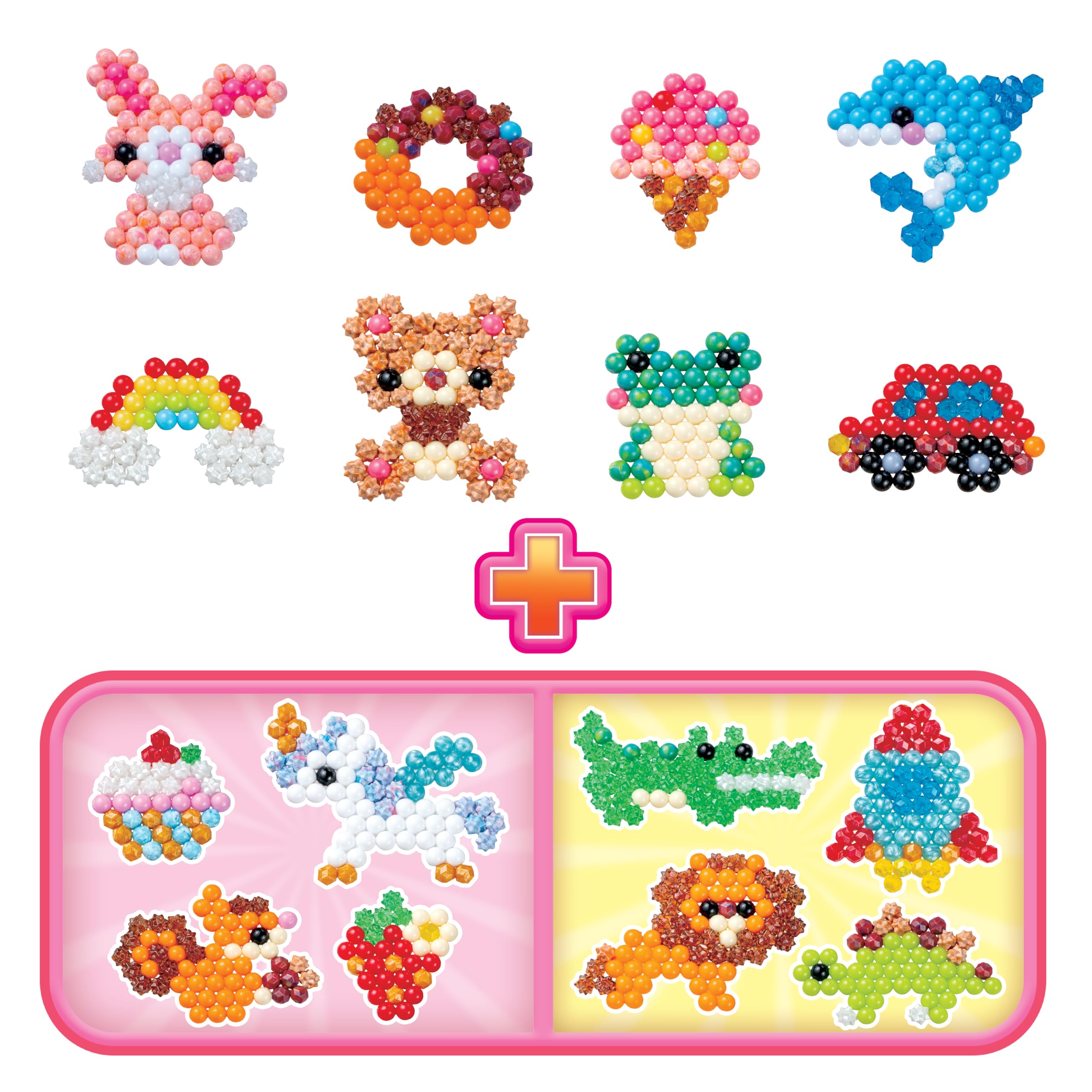 Aquabeads Beginner's Craft Studio 35087 - 900 Beads 25 Colors with Carry Case & Templates 3