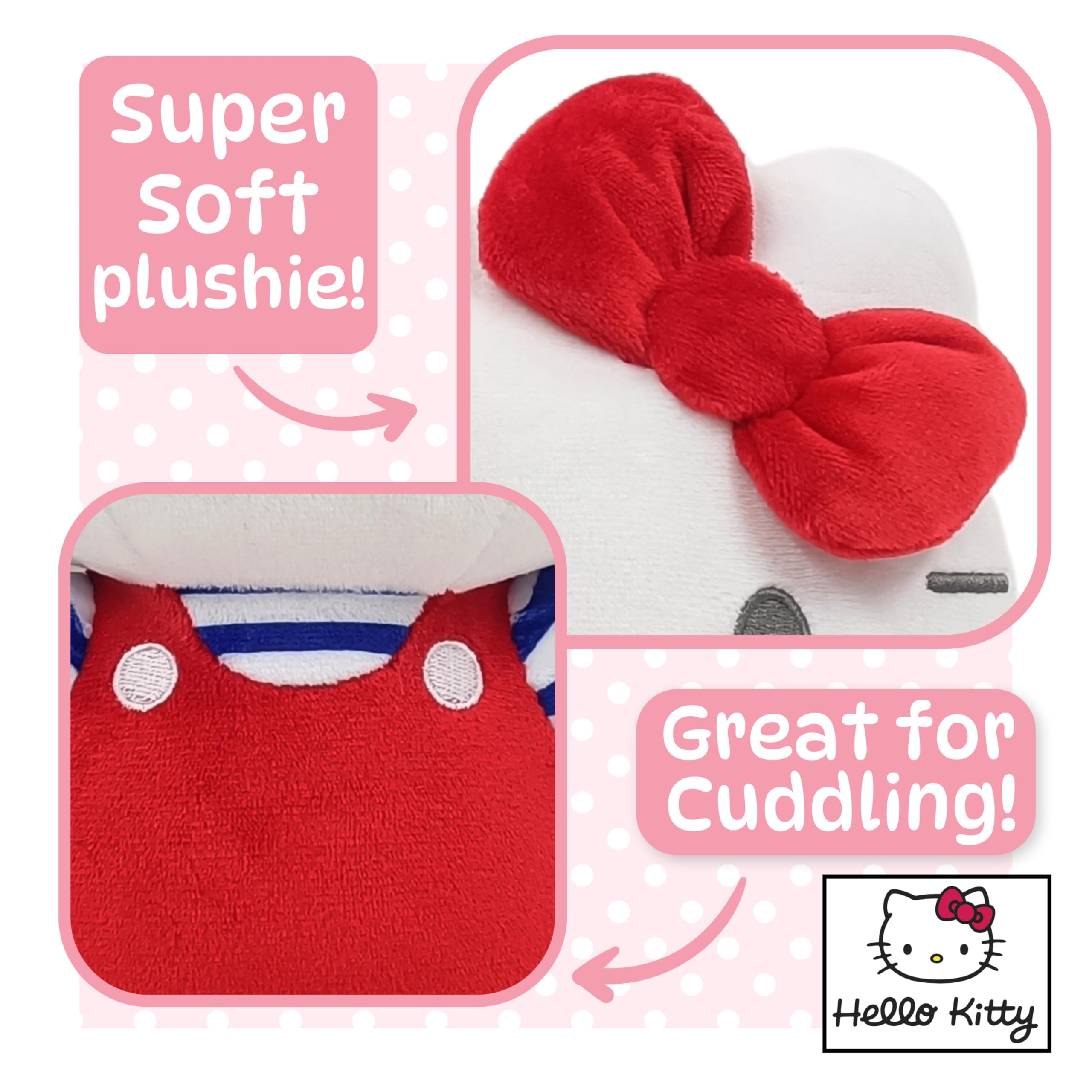 Hello Kitty Official Plush - 30 CM Large Standing Red 4