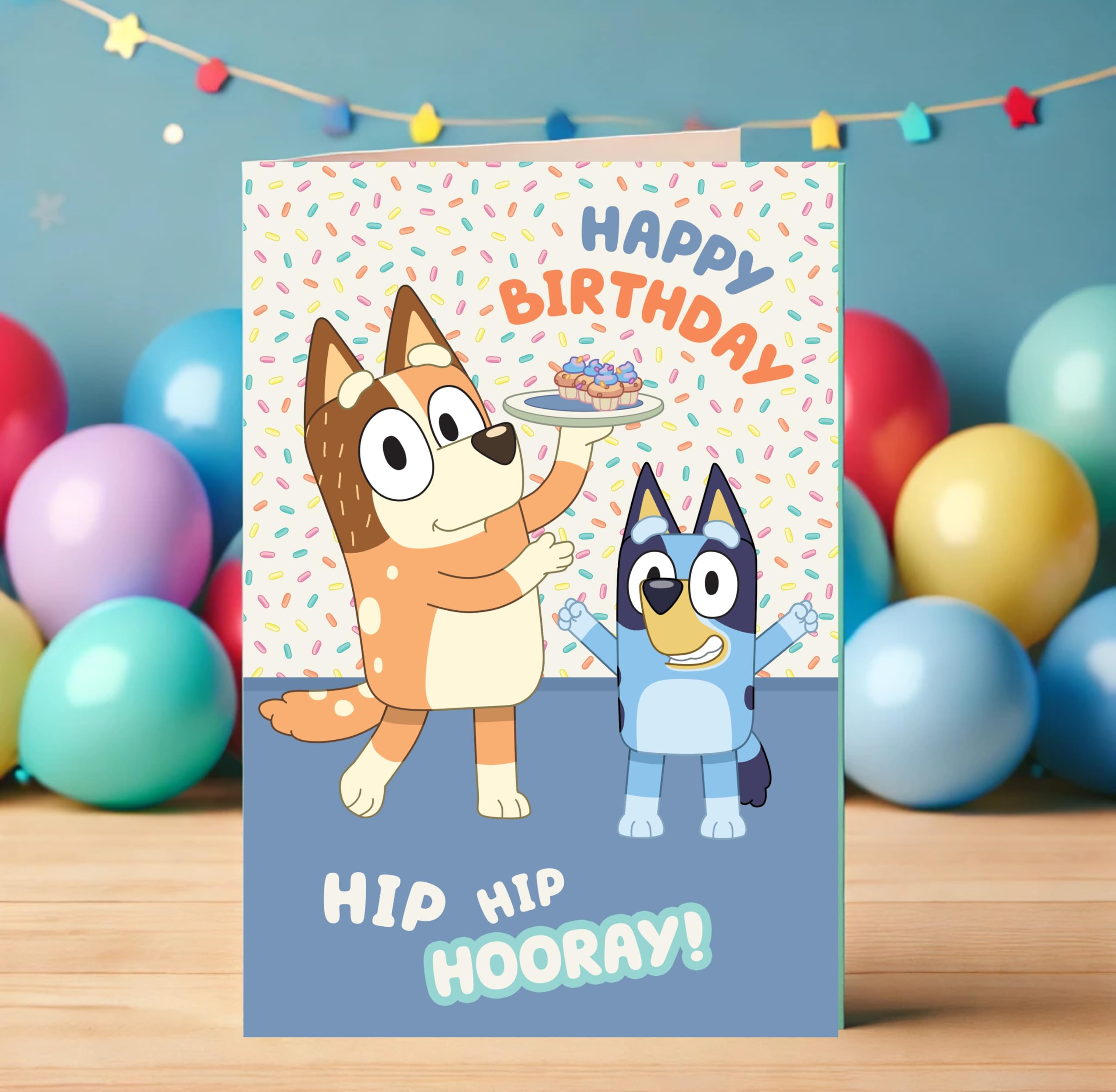 Danilo Promotions LTD Bluey Birthday Card - Front Reads 'BIRTHDAY FUN!' | Unisex-Kids 3