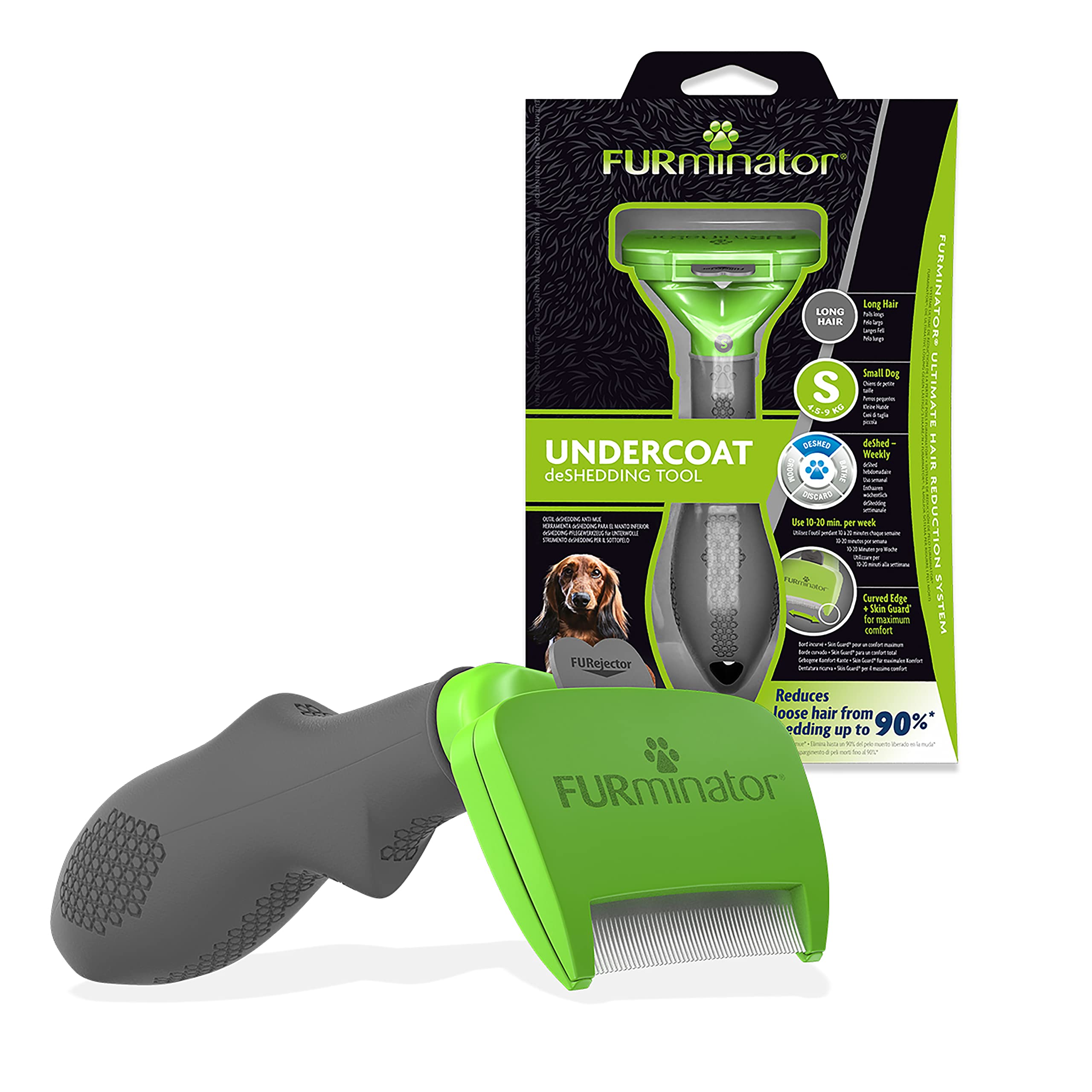 FURminator Undercoat deShedding Tool for Small Long Hair Dogs 4.5-9 kg 1