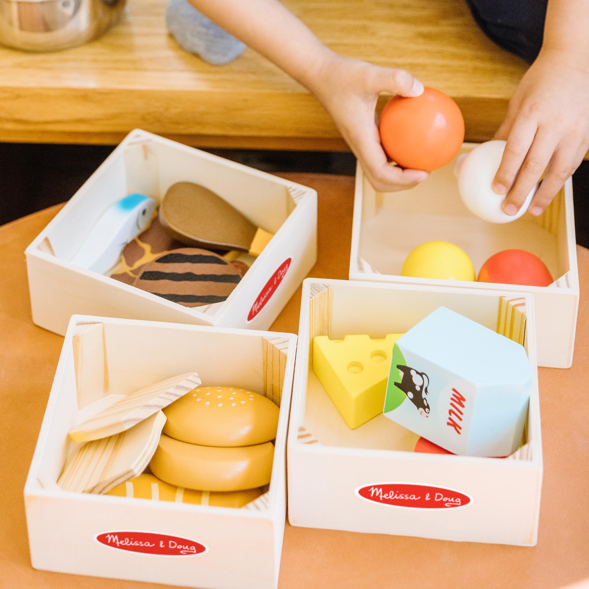Melissa & Doug Food Groups Wooden Play Food Set - Pretend Play & Educational Toy for Ages 3+ 13