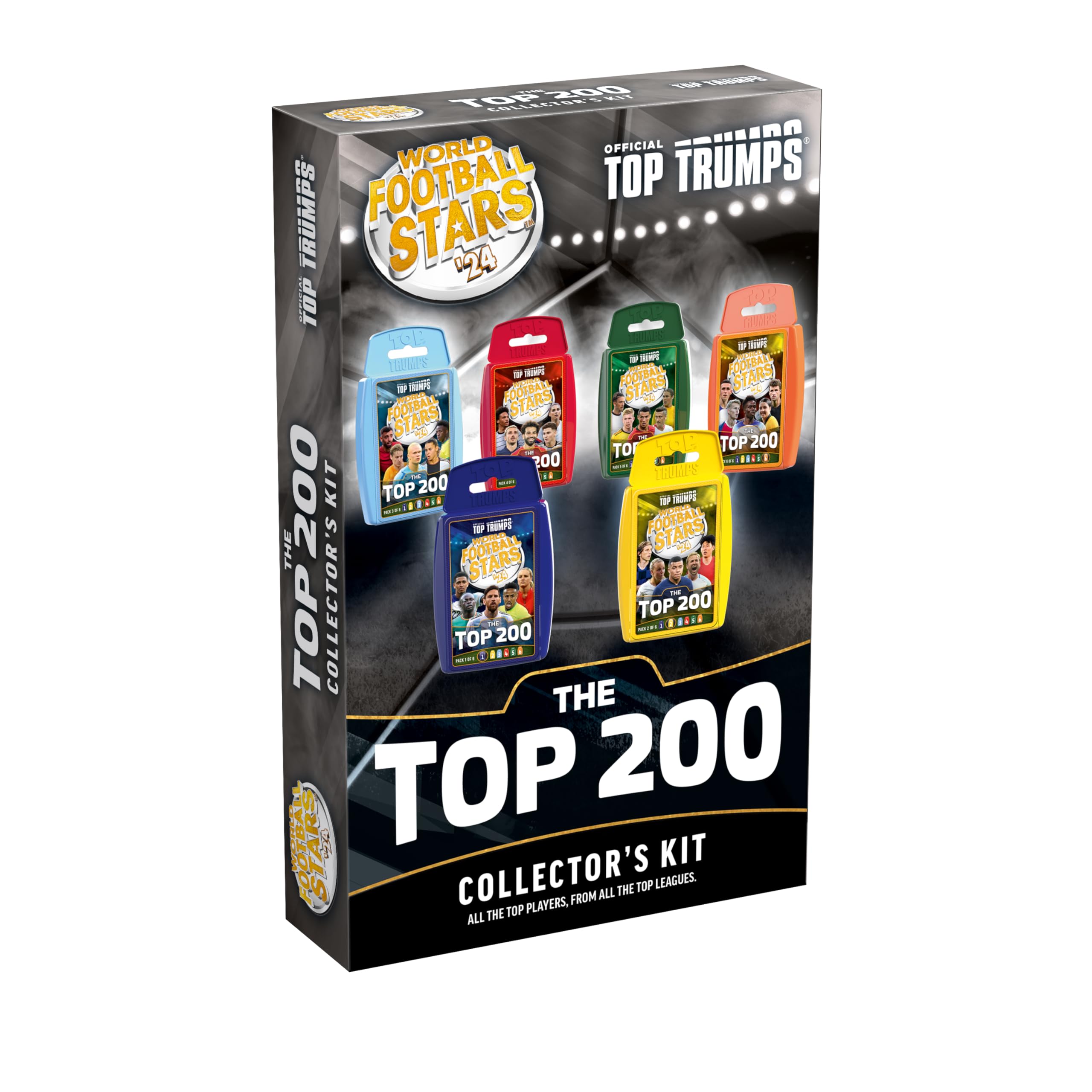 Top Trumps World Football Stars Top 200 Collector's Kit - 6 Card Packs | Ages 6+ | Unisex Children