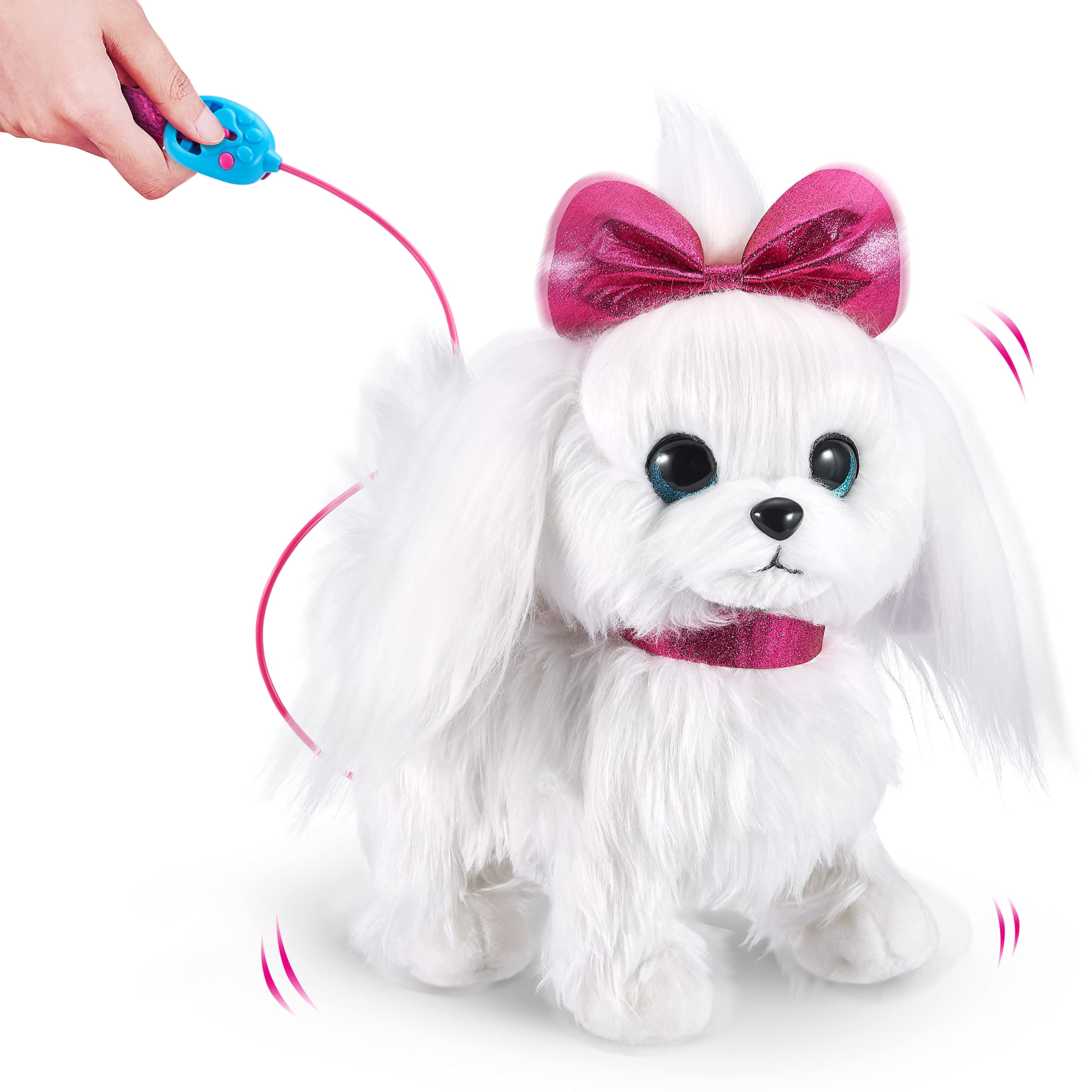 Pets Alive Lil' Paw Paw The Walking Puppy - Pink Electronic Plush Toy | Walks & Barks | Ages 3+ 4