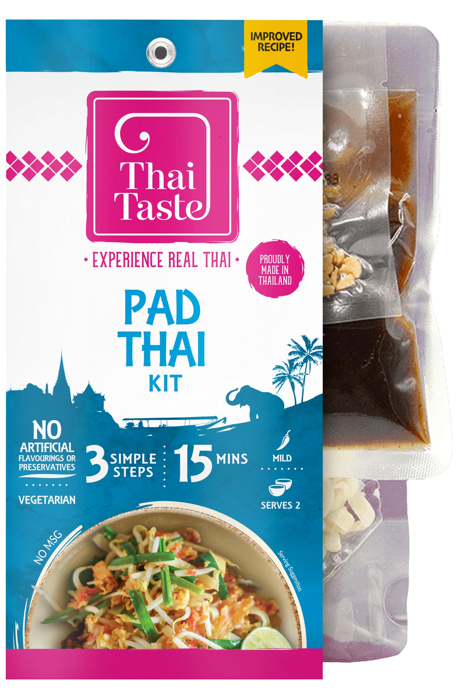 Thai Taste Pad Thai Kit - Authentic Thai Street Food Meal Kit | 232g