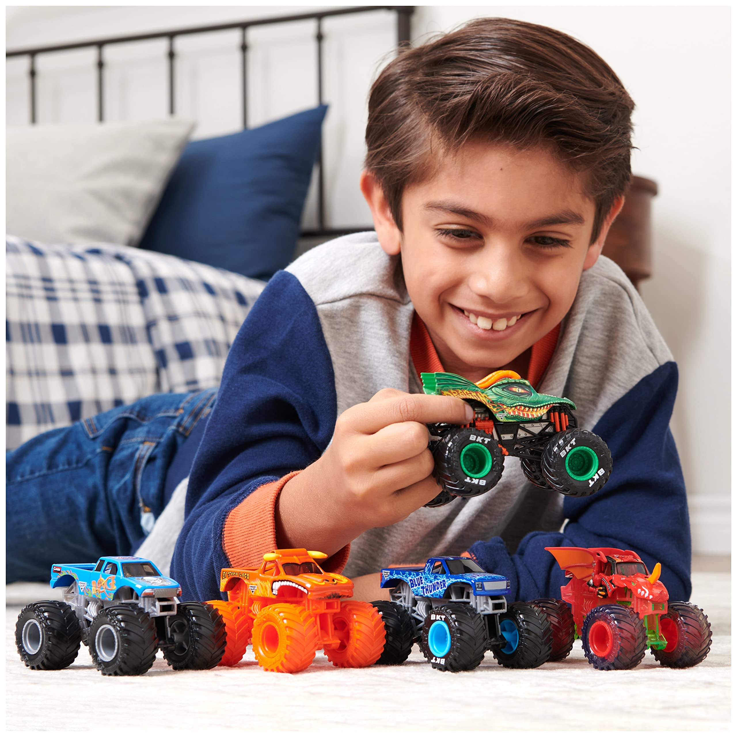 Monster Jam Max-D vs. El Toro Loco 1:64 Scale Monster Trucks - 2-Pack Set for Kids 16