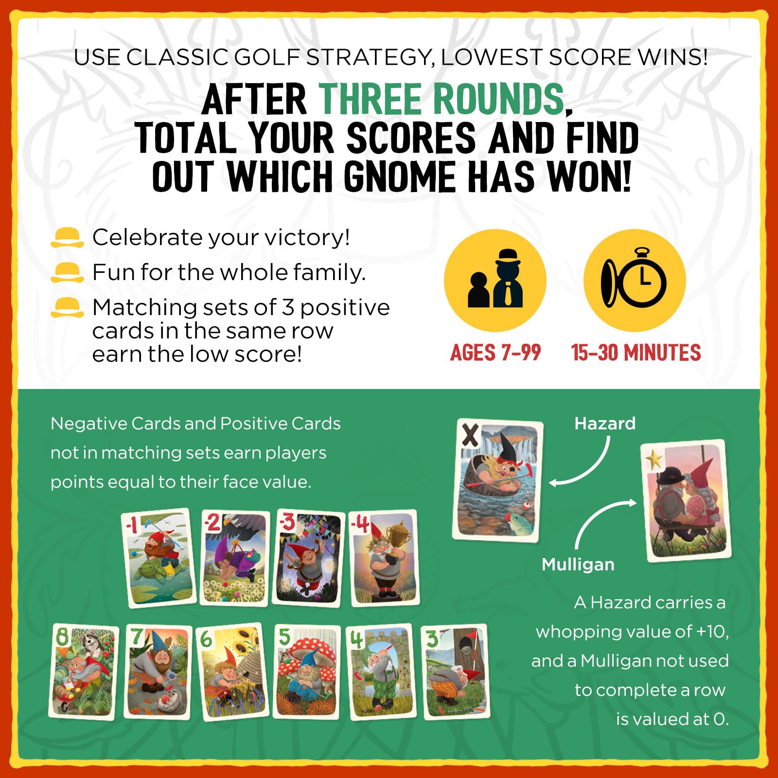 Grandpa Beck's Games Gnoming A Round Card Game | Family Fun | Ages 7+ 7