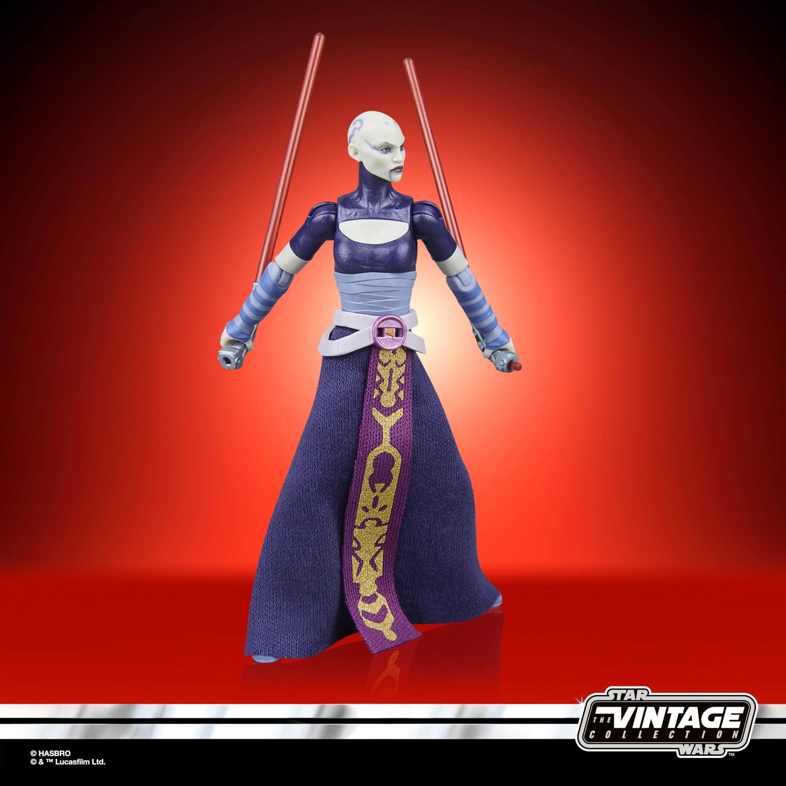 Star Wars The Vintage Collection Asajj Ventress Action Figure - 9.5 cm Scale, The Clone Wars Series-Inspired Collectible 4