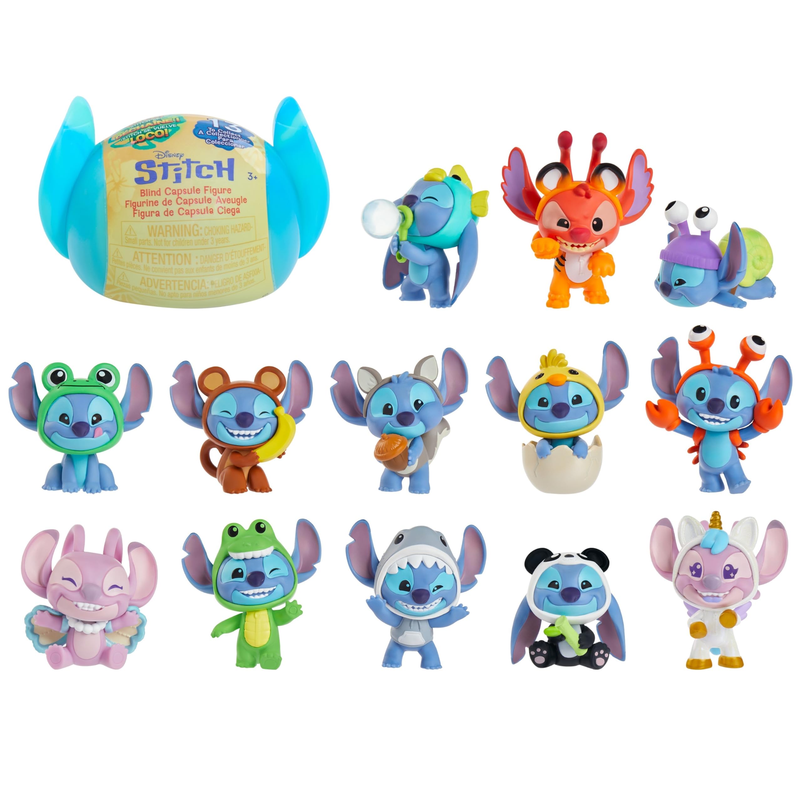 Disney Stitch Goes Wild Collectible Mini Figure Blind Capsule Toy for Ages 3+ | 5 cm Collectible 1