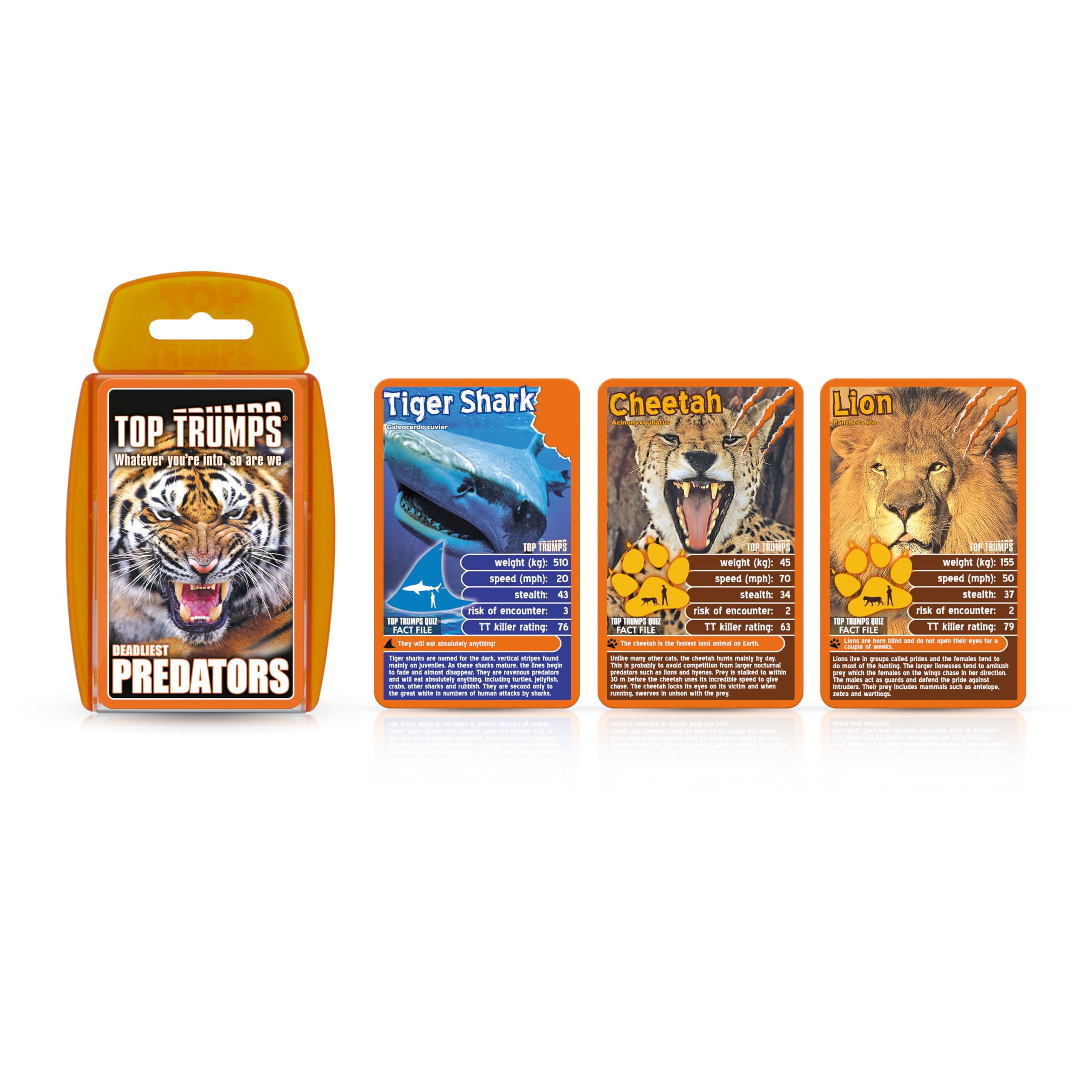 Top Trumps Deadliest Predators Classic Card Game | Ages 4+ | Multicolor