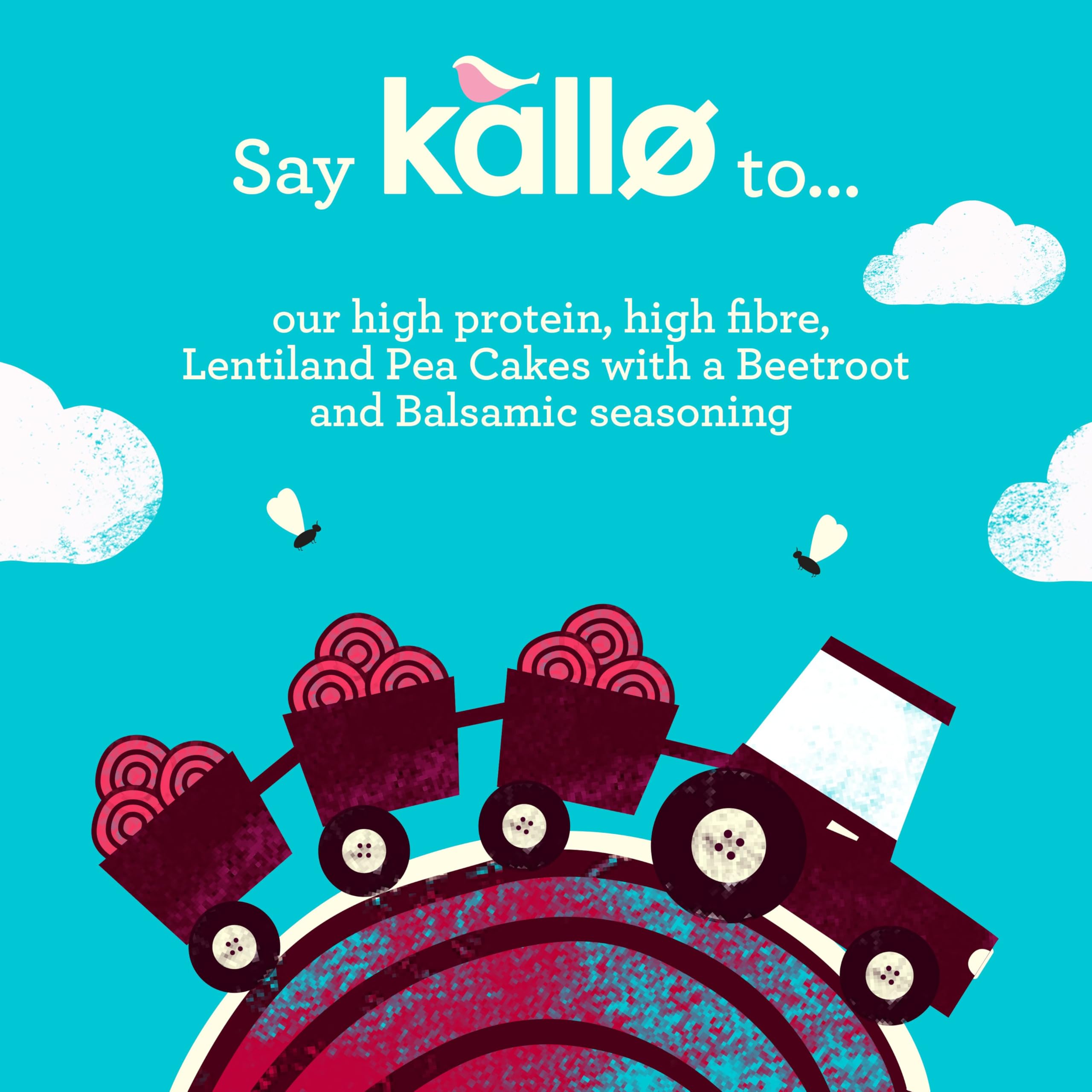 Kallo Beetroot & Balsamic Veggie Cakes, Lentil & Pea Puffed Crackers – 122g 8