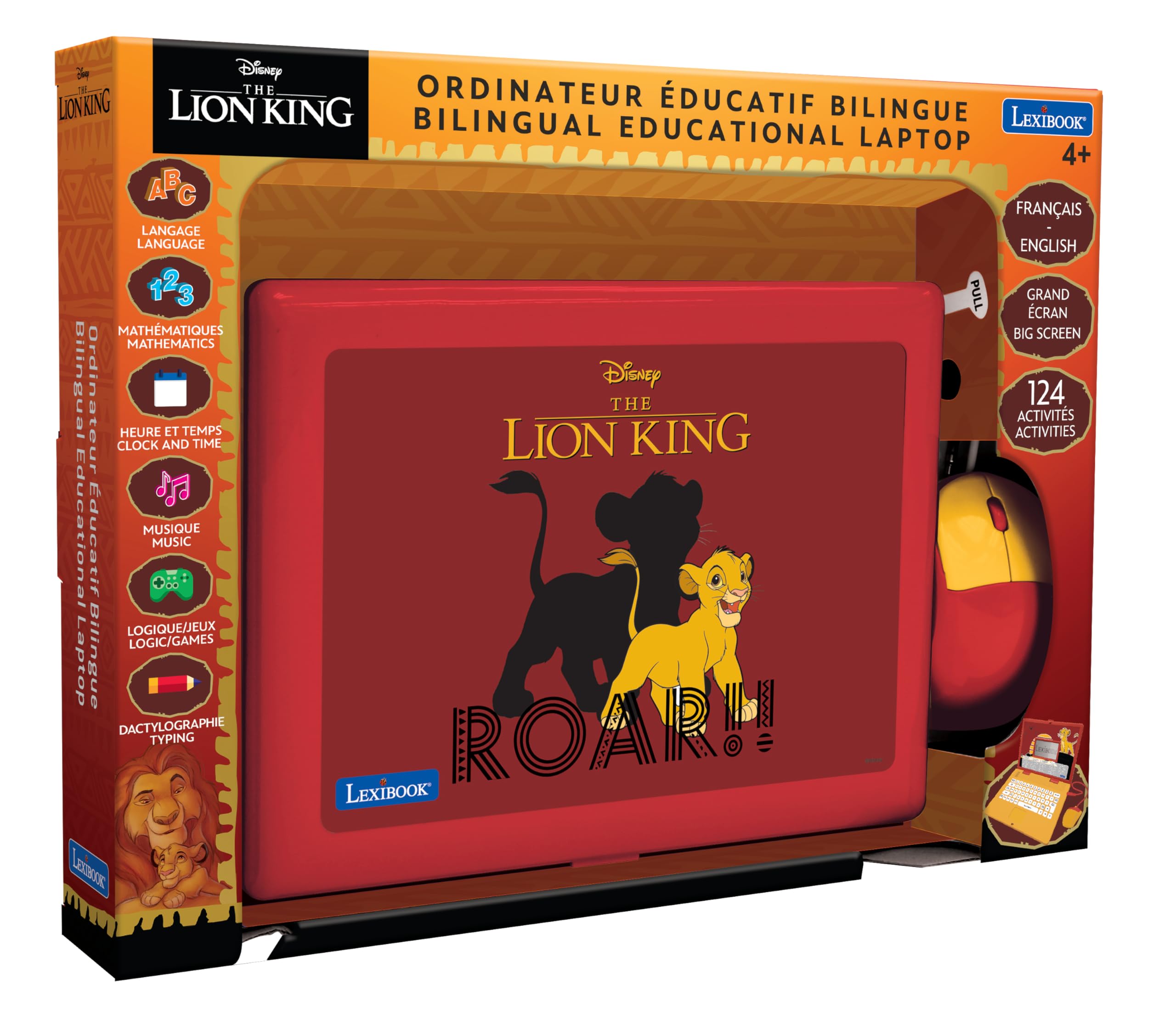 Lexibook Disney The Lion King Bilingual Laptop - 124 Educational Activities for Kids 7