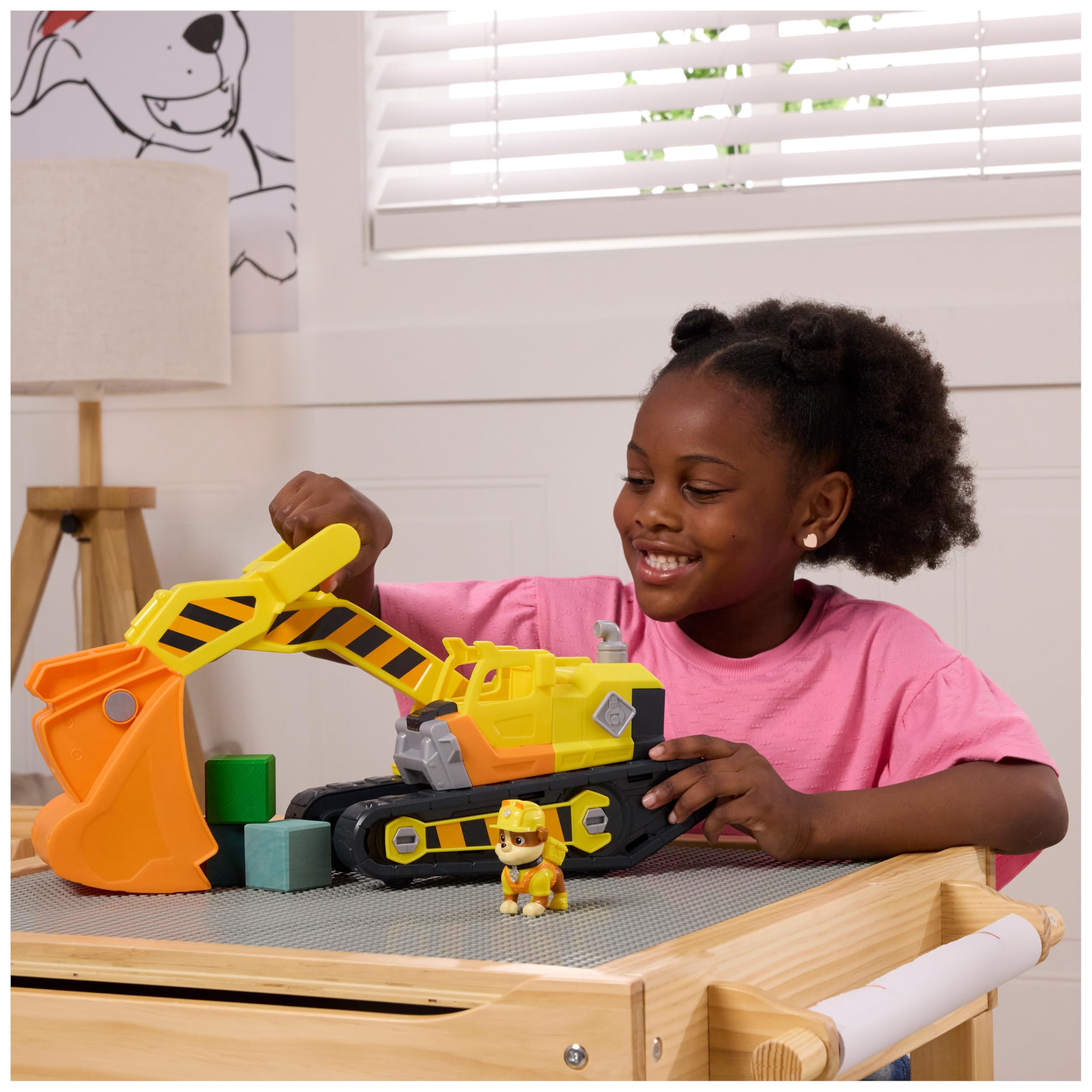 Rubble & Crew Rubble's Ultimate Tool Bulldozer Vehicle with 4 Tools and Figure | Ages 3+ 9