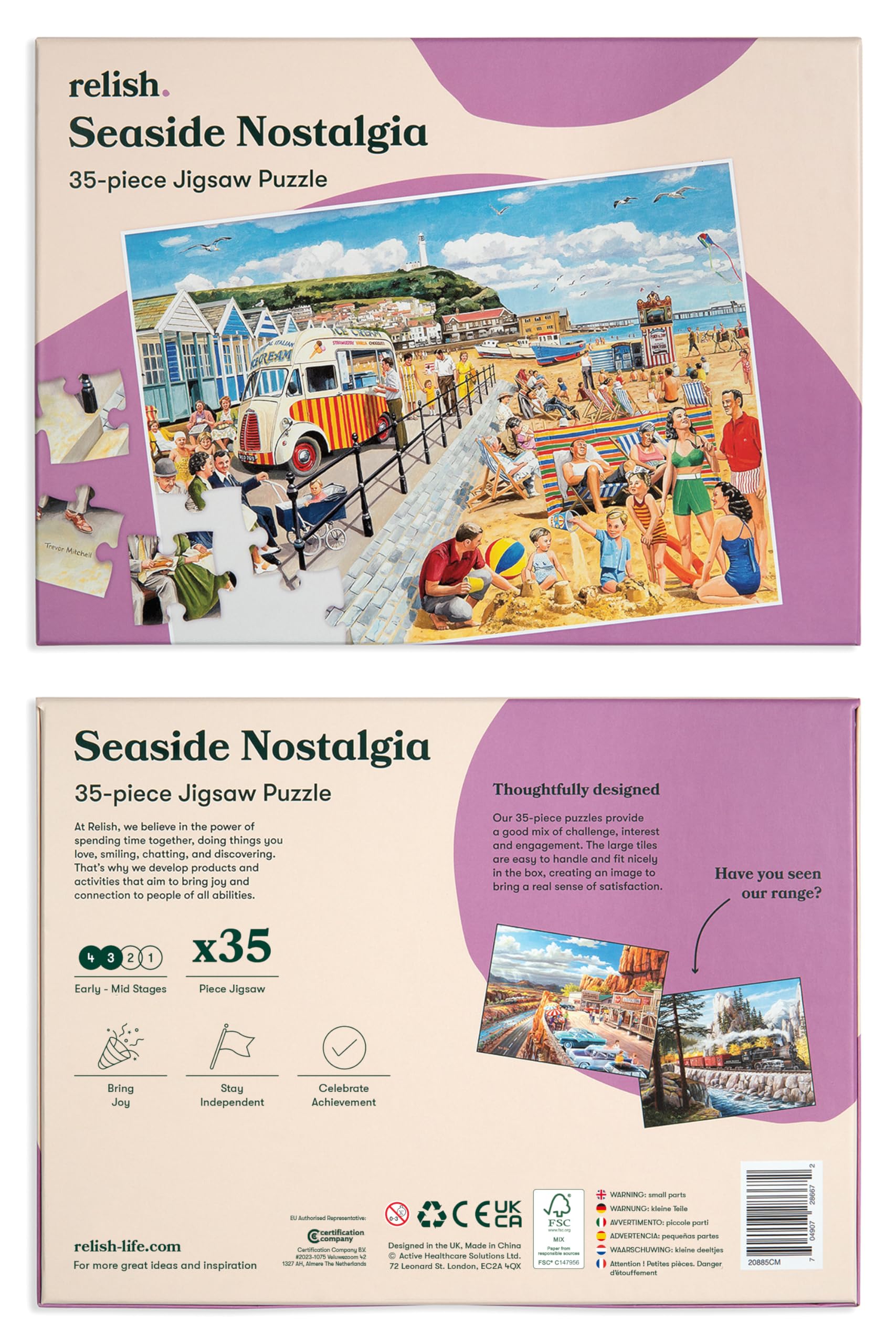 Relish Seaside Nostalgia Jigsaw Puzzle - 35 Large Pieces | Dementia Friendly 8