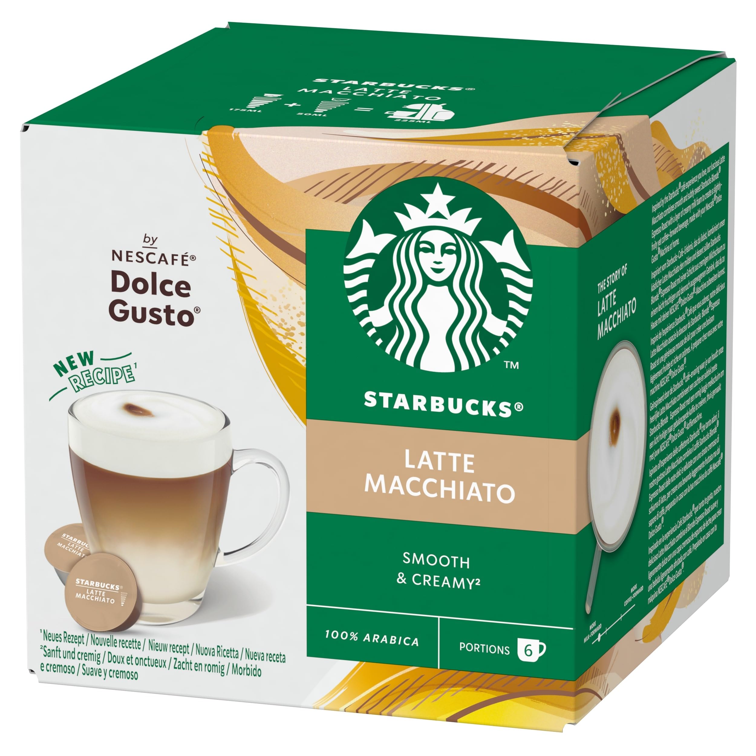 STARBUCKS Latte Macchiato by NESCAFÉ Dolce Gusto Coffee Pods | 72 Count (6 x 12) | Recyclable 3