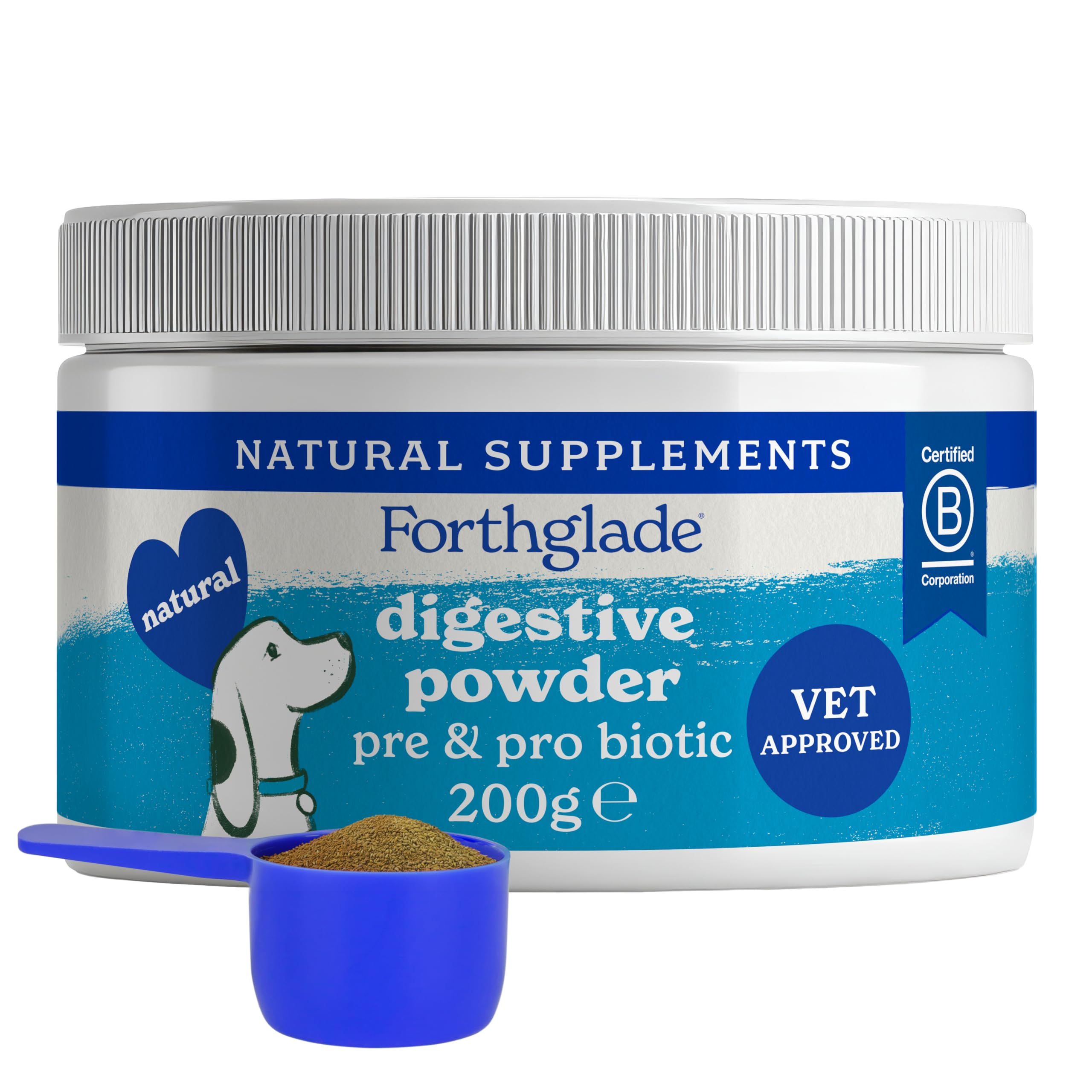 Forthglade Digestive Powder for Dogs - Pre & Probiotic Gut Support | 200g