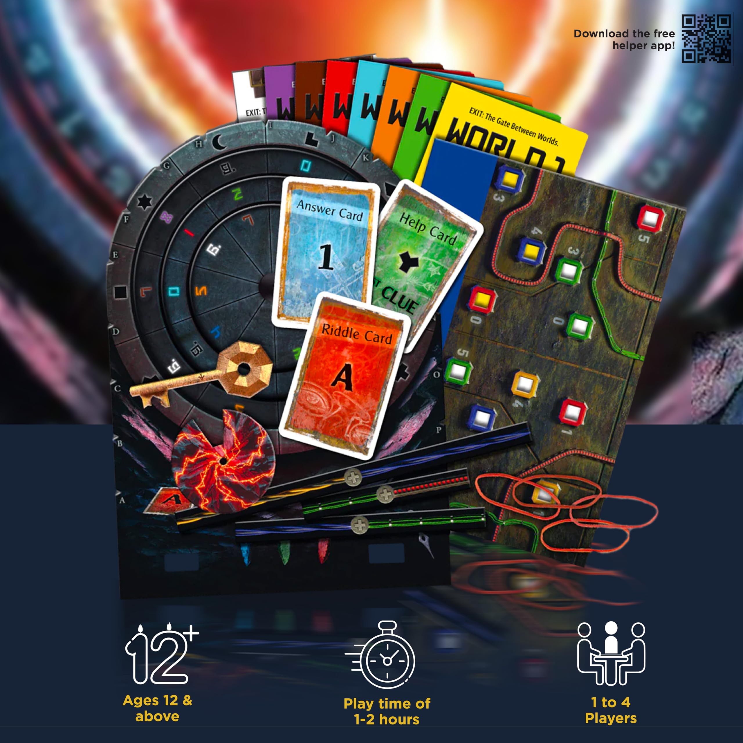 Thames & Kosmos EXIT: The Gate Between Worlds Escape Room Card Game | 1-4 Players | Ages 12+