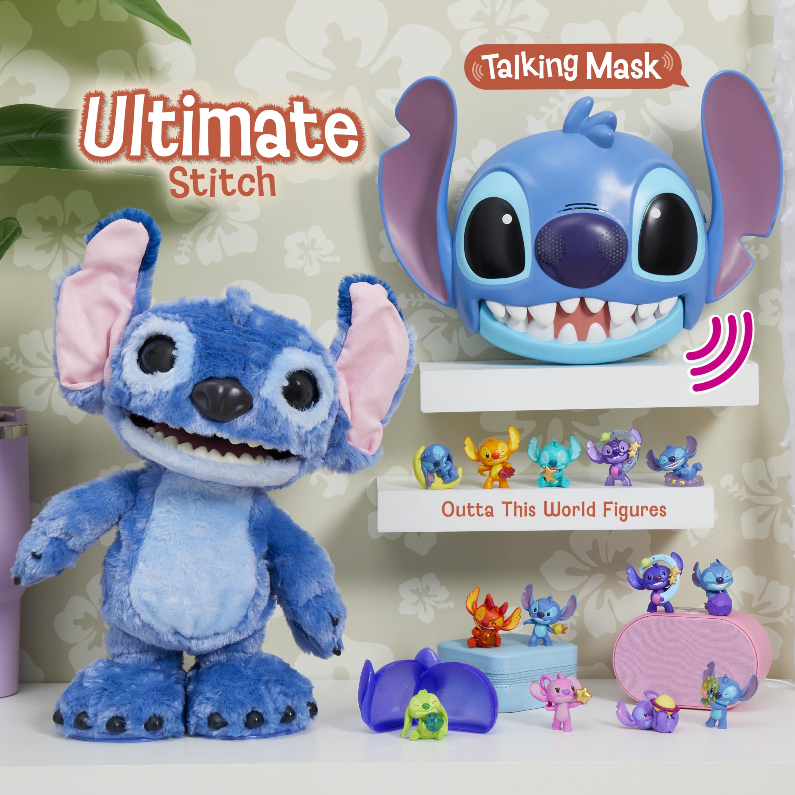 Just Play Disney Stitch Talking Mask - 25+ Sounds & Phrases, Adjustable Fit, Ages 3+ 7