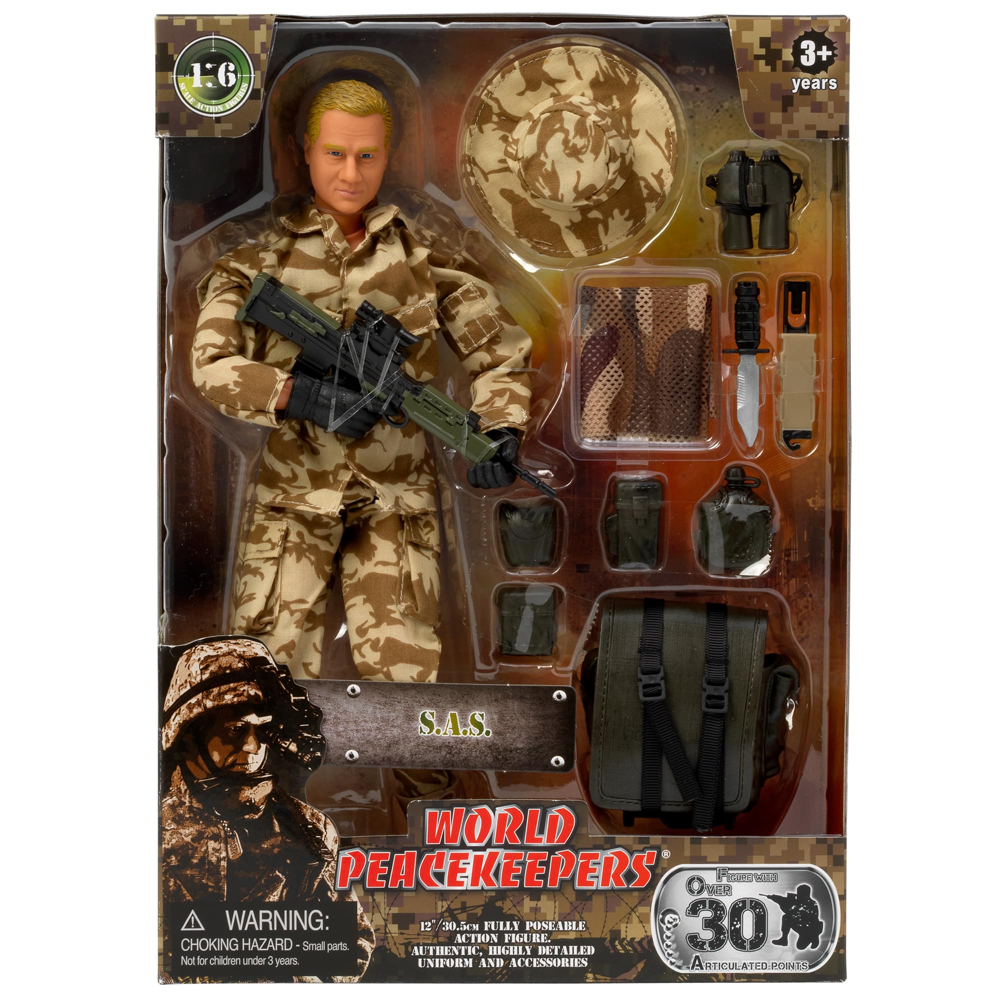 World Peacekeepers 12" S.A.S. Action Figure - 1:6 Scale with 30+ Points of Articulation 6