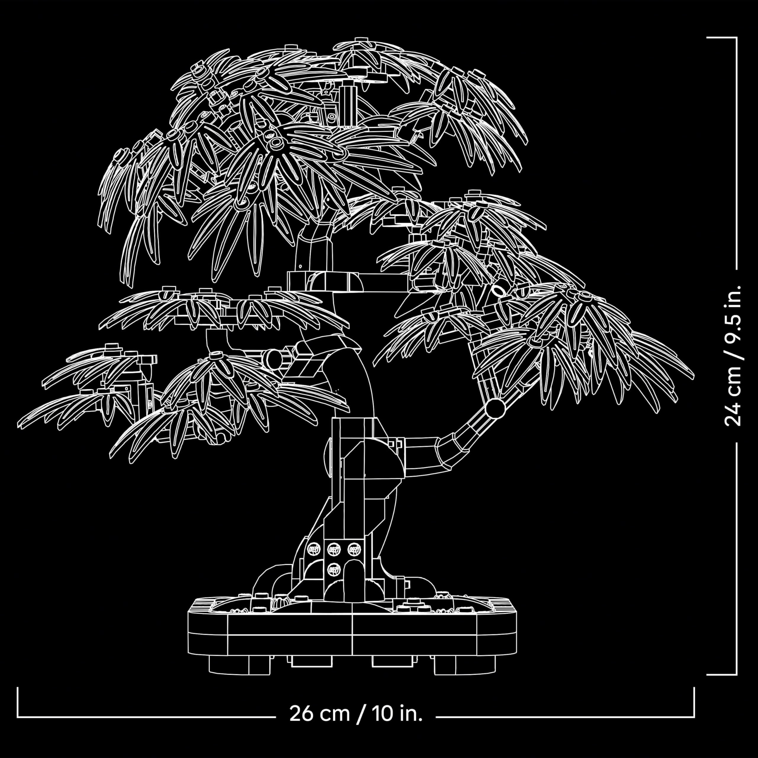 LEGO Botanicals Japanese Red Maple Bonsai Tree - Adult Building Set with Autumn-Colored Leaves 8