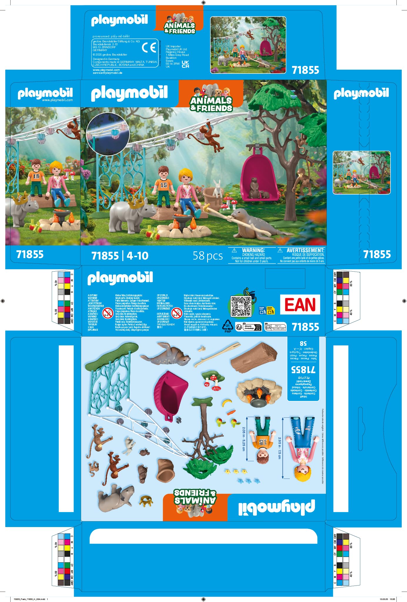 Playmobil Animals & Friends Fun Birthday Party Toy for Ages 4+ 7