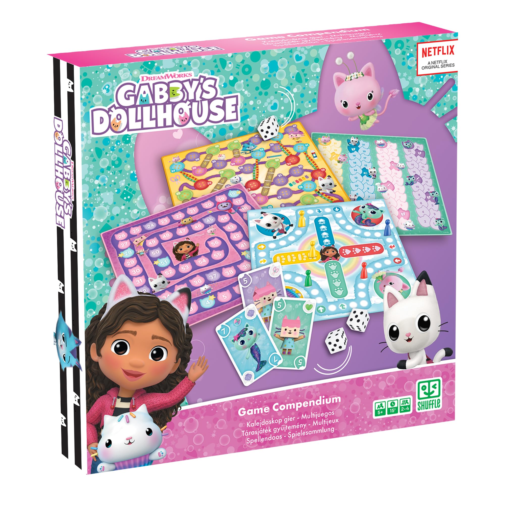 Shuffle Gabby's Dollhouse Game Collection Board Game