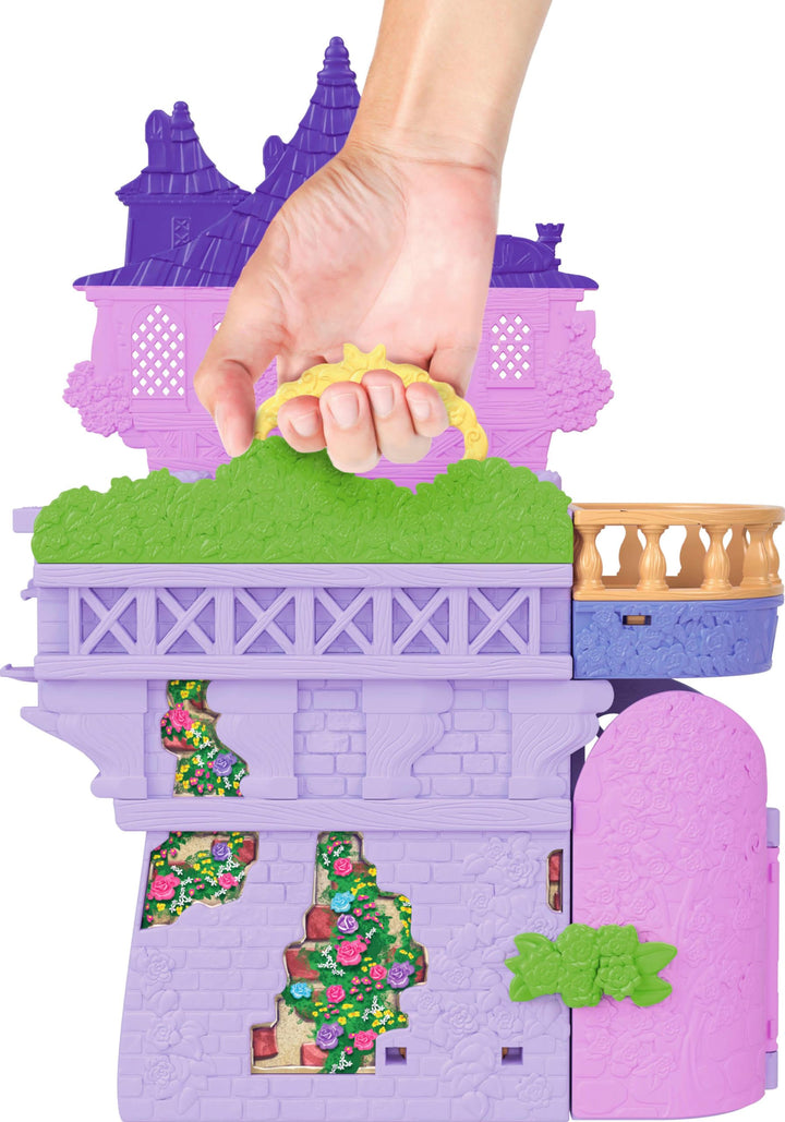 Mattel Disney Princess Rapunzel Storytime Stackers Doll House Playset - Tower with Doll, Pascal Figure & 7 Accessories