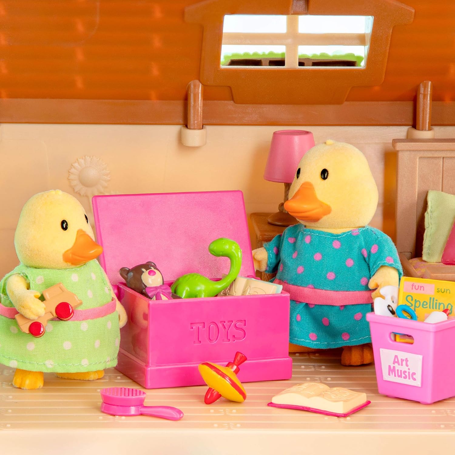 Li'l Woodzeez Quickquack Duck Family – 5pc Set with Miniature Figurines & Storybook – Imaginative Play for Kids 3+ 3