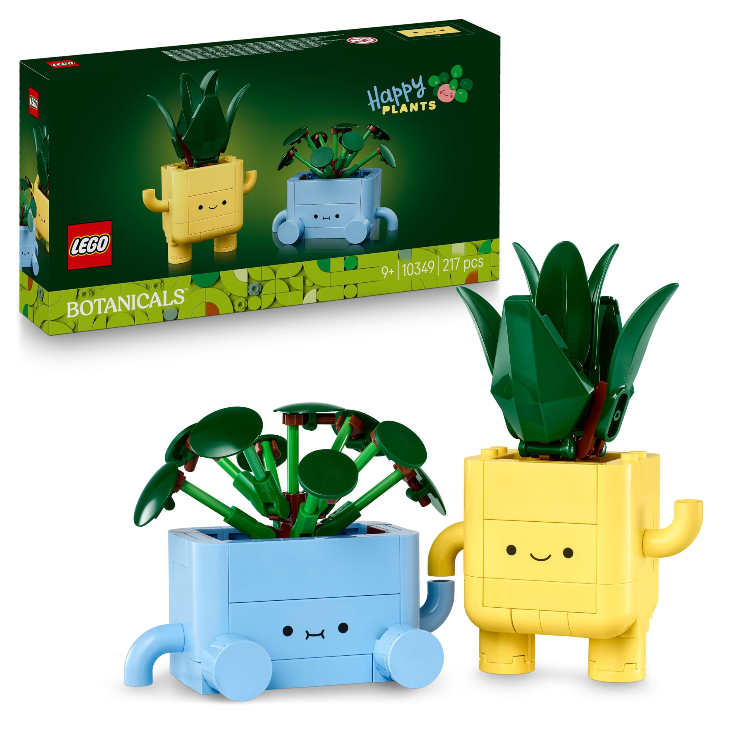 LEGO Botanicals Happy Plants Building Set - 217-Piece Craft Kit for Kids 9+ 1