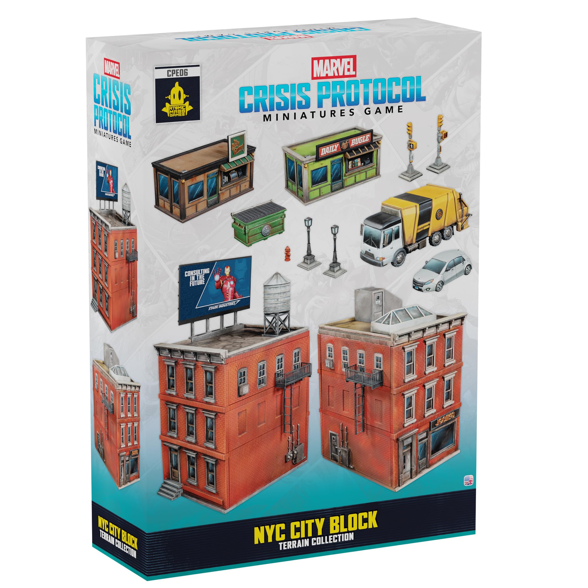 Asmodee Marvel: Crisis Protocol - NYC City Block Terrain Collection | 2 Players | 45 Min
