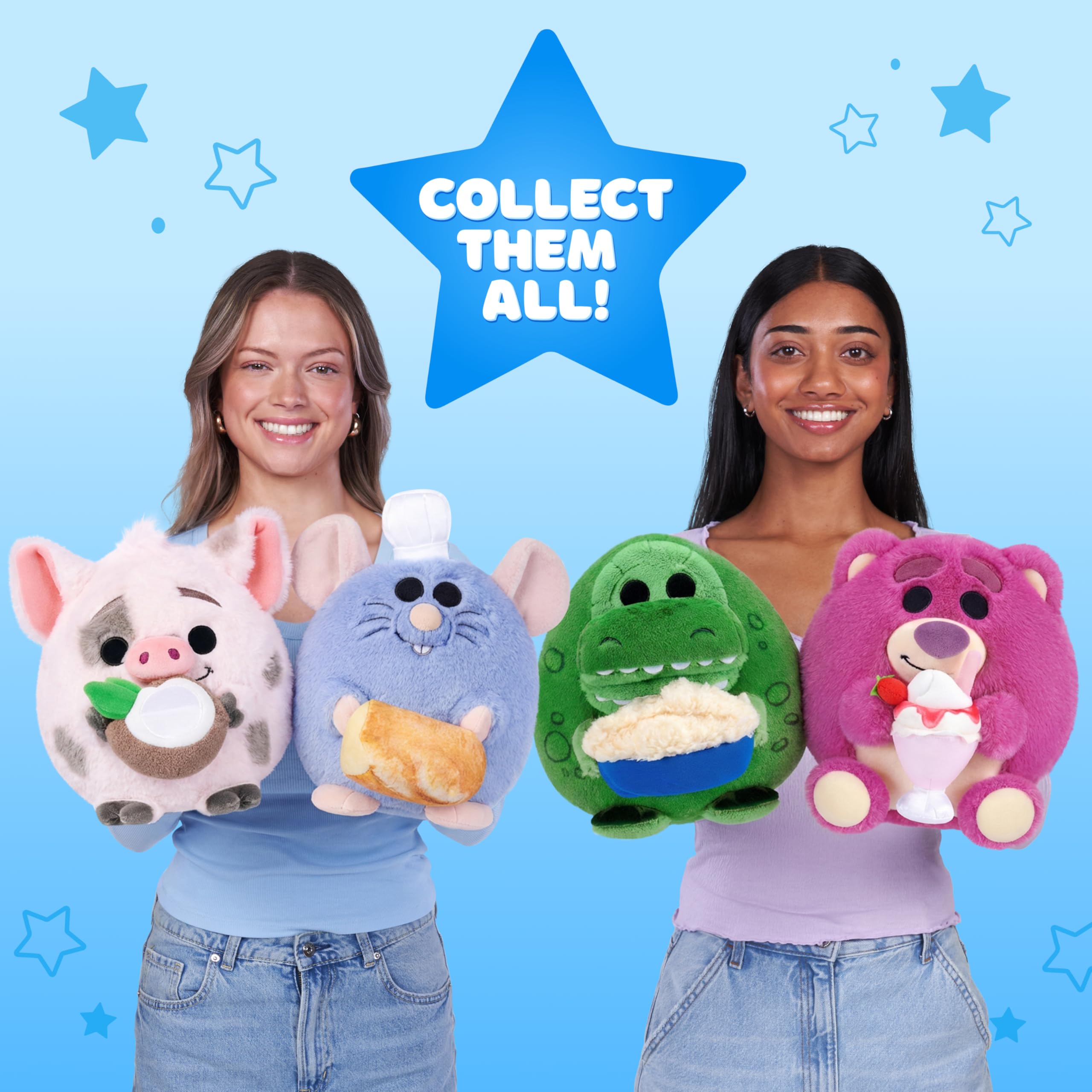 Snackles Disney 8-Inch Plush Toy - Lotso & Strawberry Smoothie | Polyester | Unisex Children 4