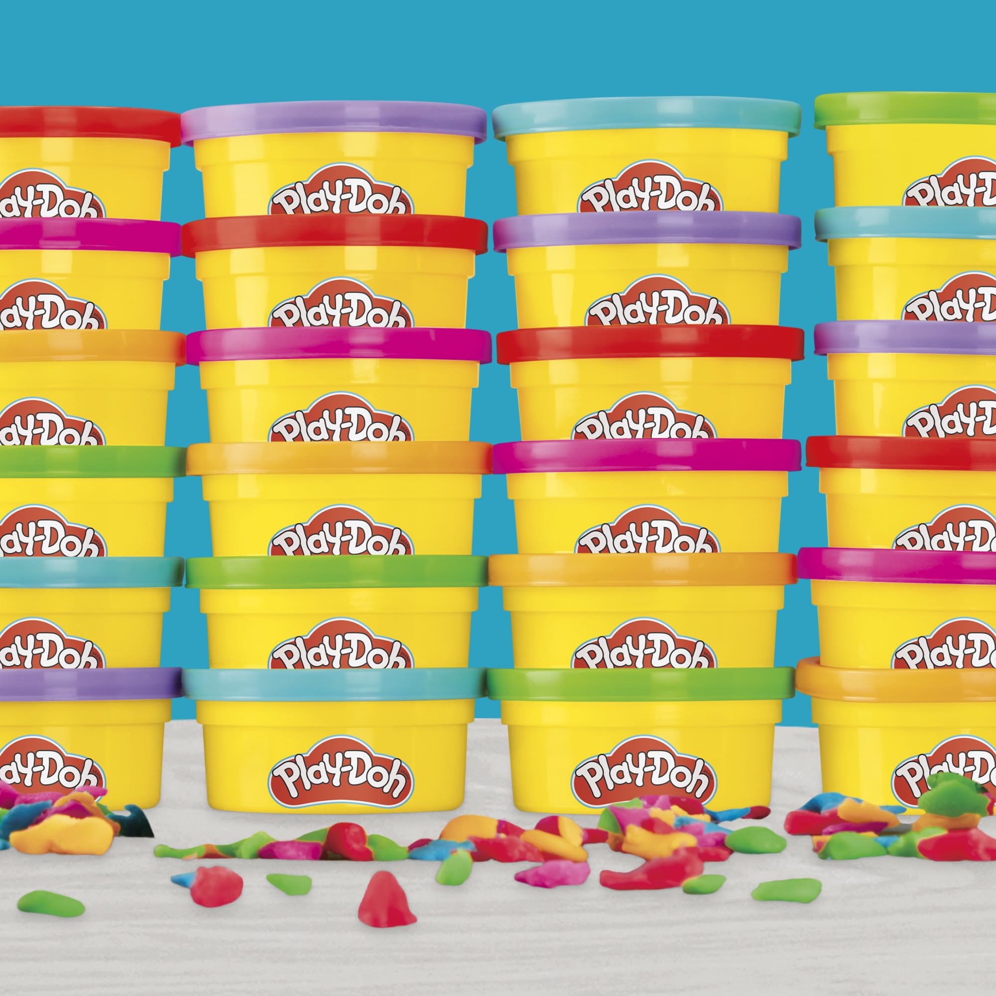 Play-Doh Party Favour Pack - 24 Cans with Cutters | Non-Toxic Modelling Clay for Ages 3+ 7