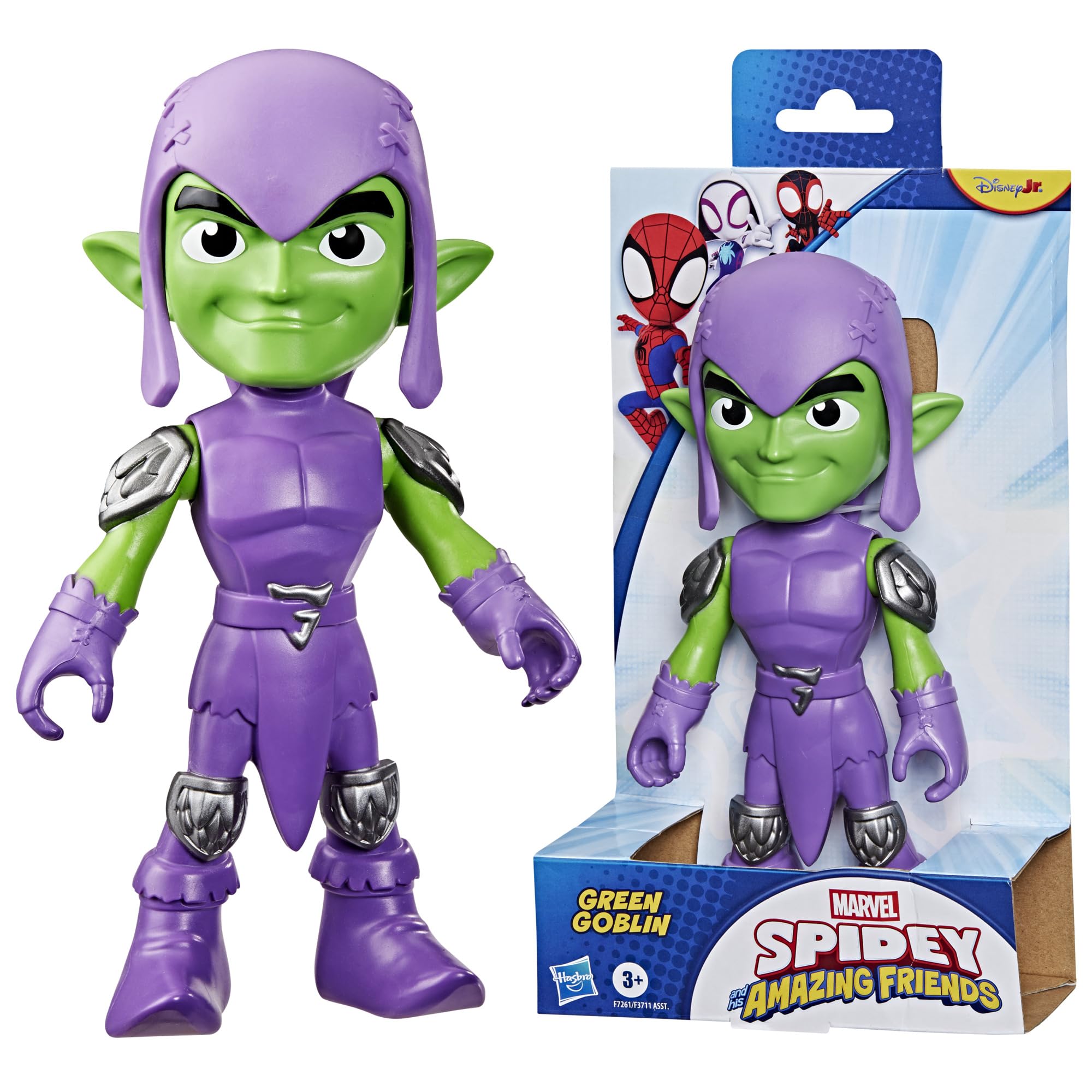 SPIDEY AND HIS AMAZING FRIENDS Green Goblin Supersized Action Figure | 9-Inch Scale | Ages 3+