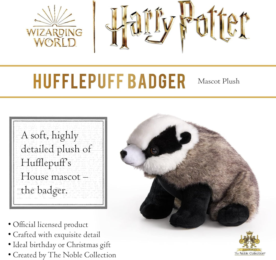 The Noble Collection Harry Potter - Hufflepuff Badger Mascot Plush (NN7436)