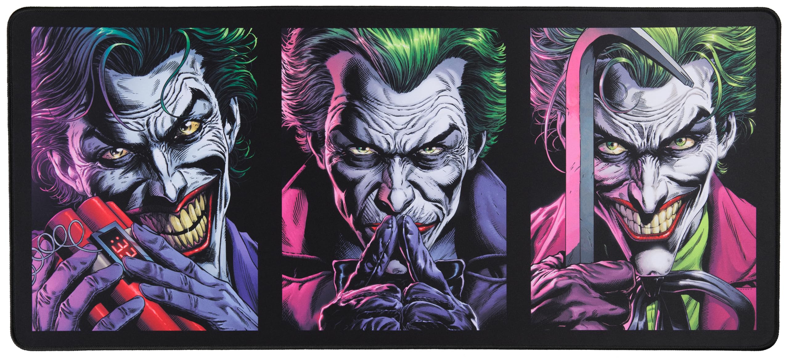 DC Comics Joker - Subsonic XXL Gaming Mouse Pad 90 cm x 40 cm - Officially Licensed 12