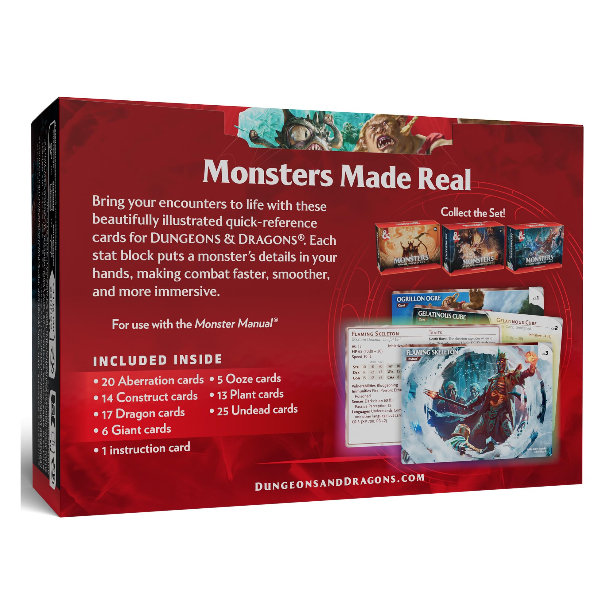 Dungeons & Dragons Reference Cards - Monsters (Fearsome and Ferocious) | 101 Cards | English 2