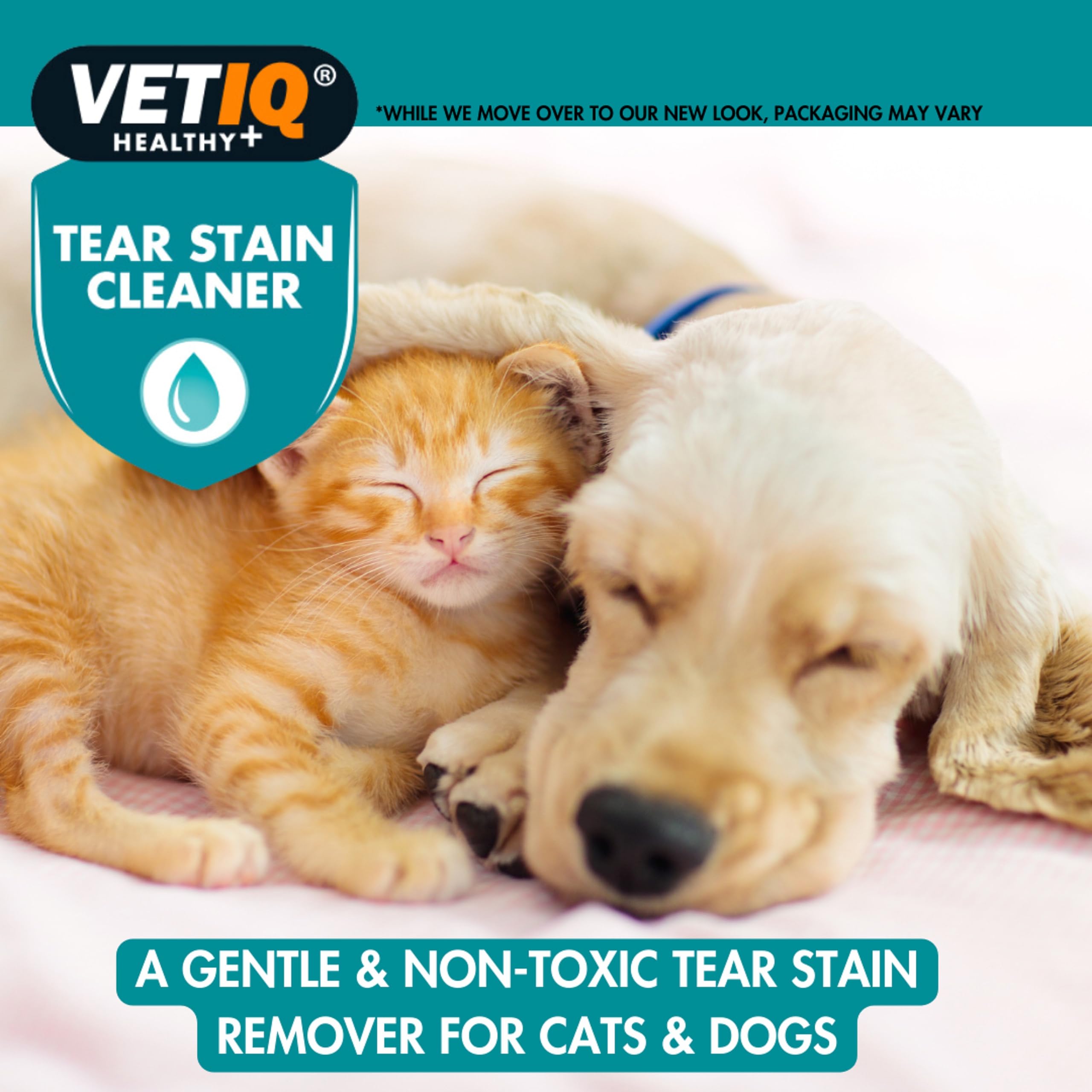 VETIQ Tear Stain Remover for Cats 3+ Months & Dogs 2+ Months - Gentle, Non-Allergenic Formula | 100ml 4