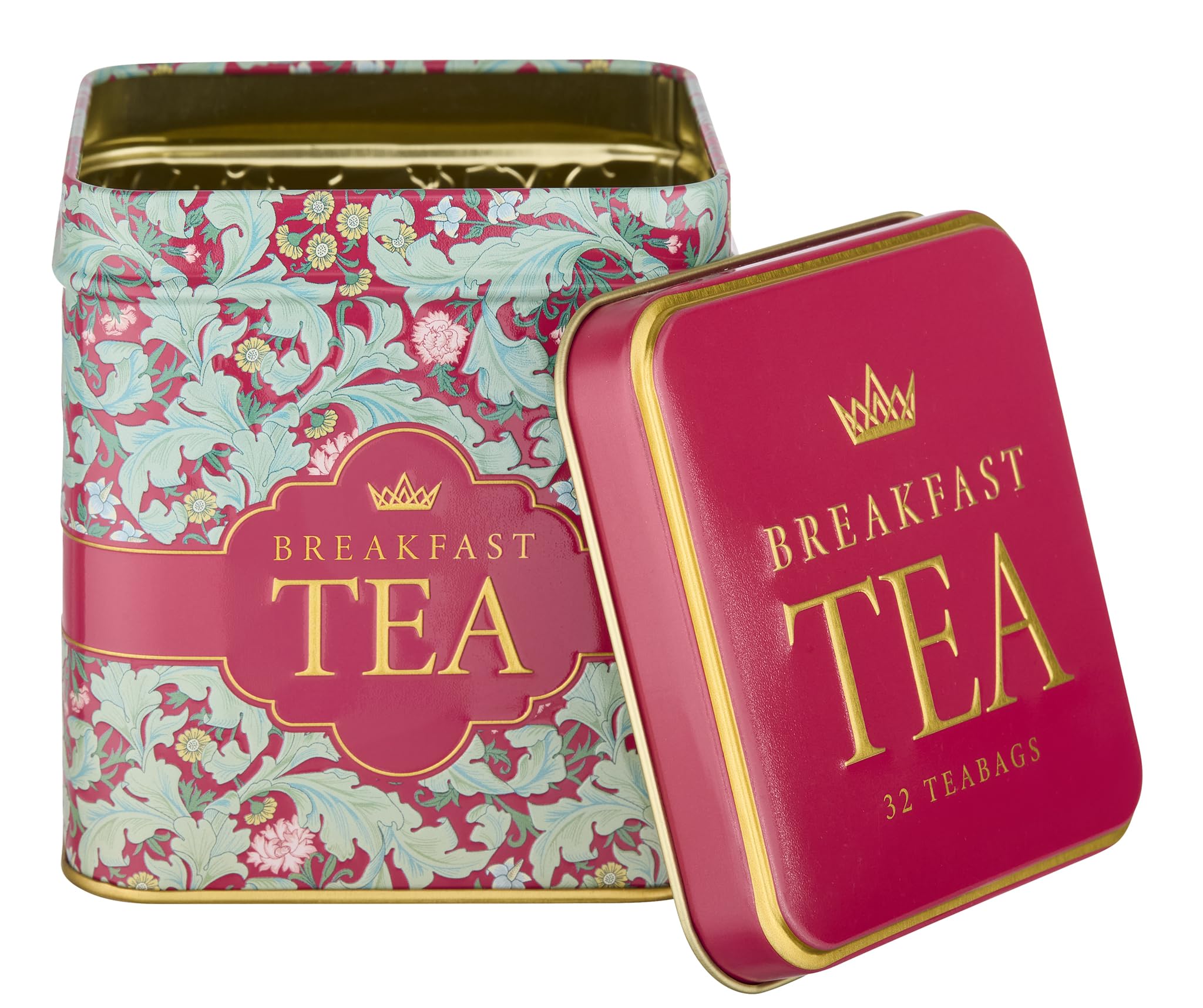 New English Teas Victorian Garden Tea Tin - 32 English Breakfast Teabags 4