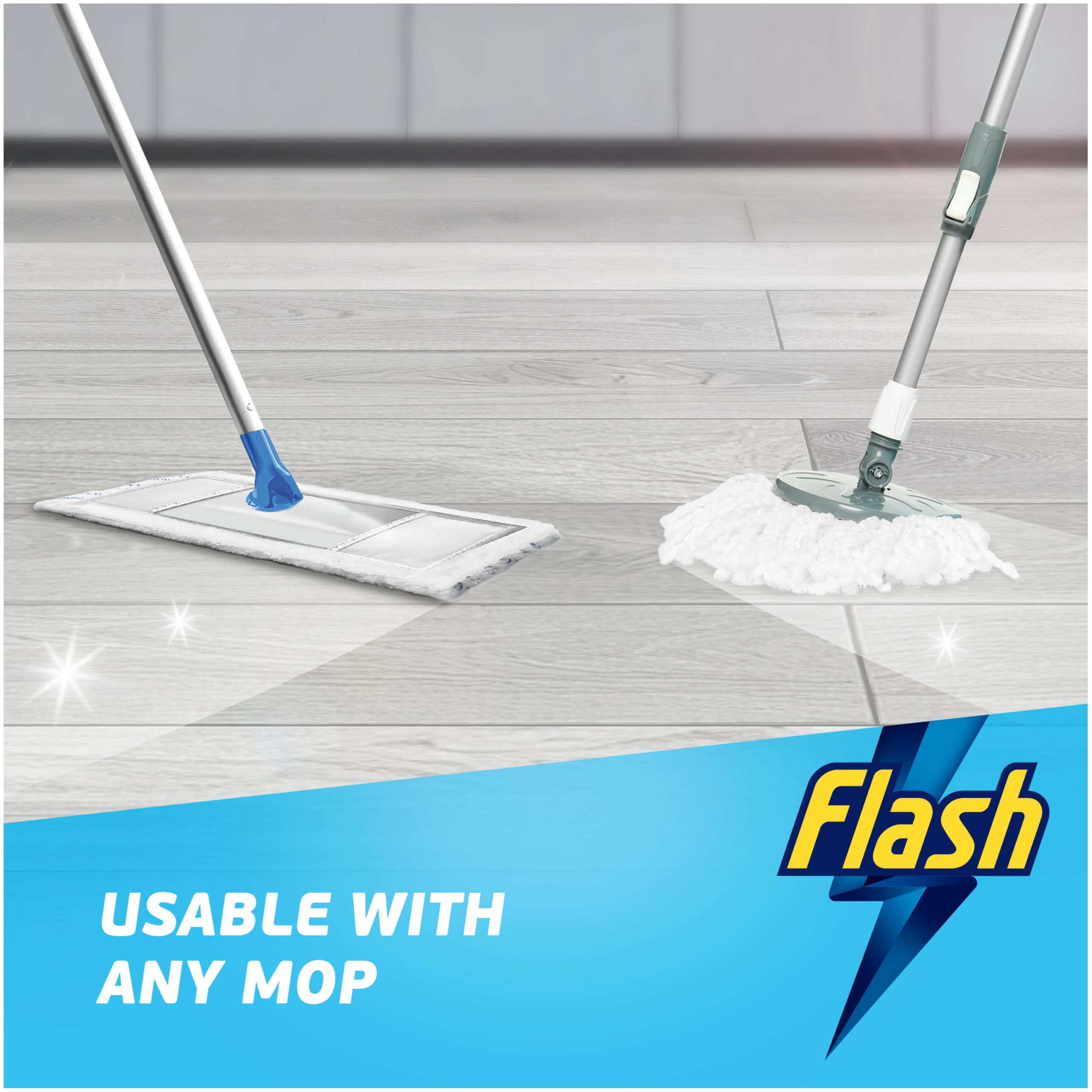 FLASH Direct To Floor Cleaner Berry & Cherry Blossom Liquid | 1.6L | Streak-Free 6