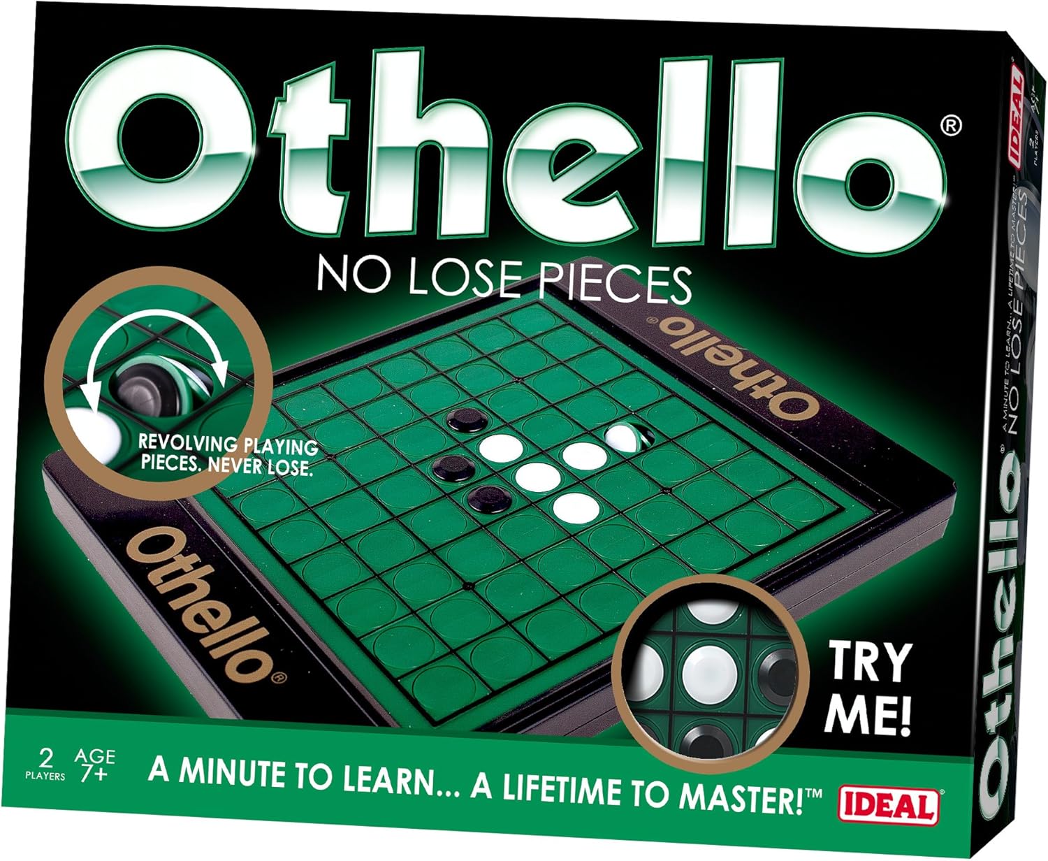 John Adams Othello No Lose Pieces Board Game 3