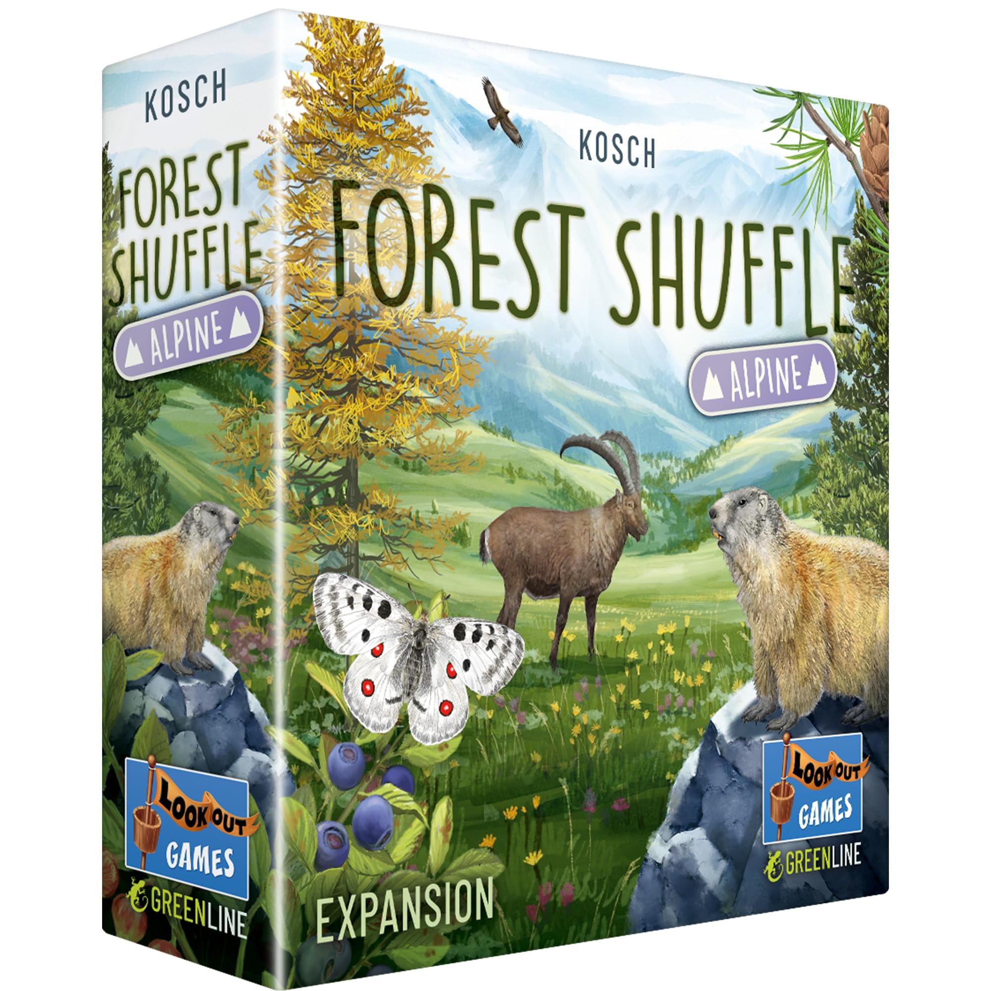 Lookout Forest Shuffle Alpine Expansion | Card Game Expansion | Ages 10+ | 2-5 Play