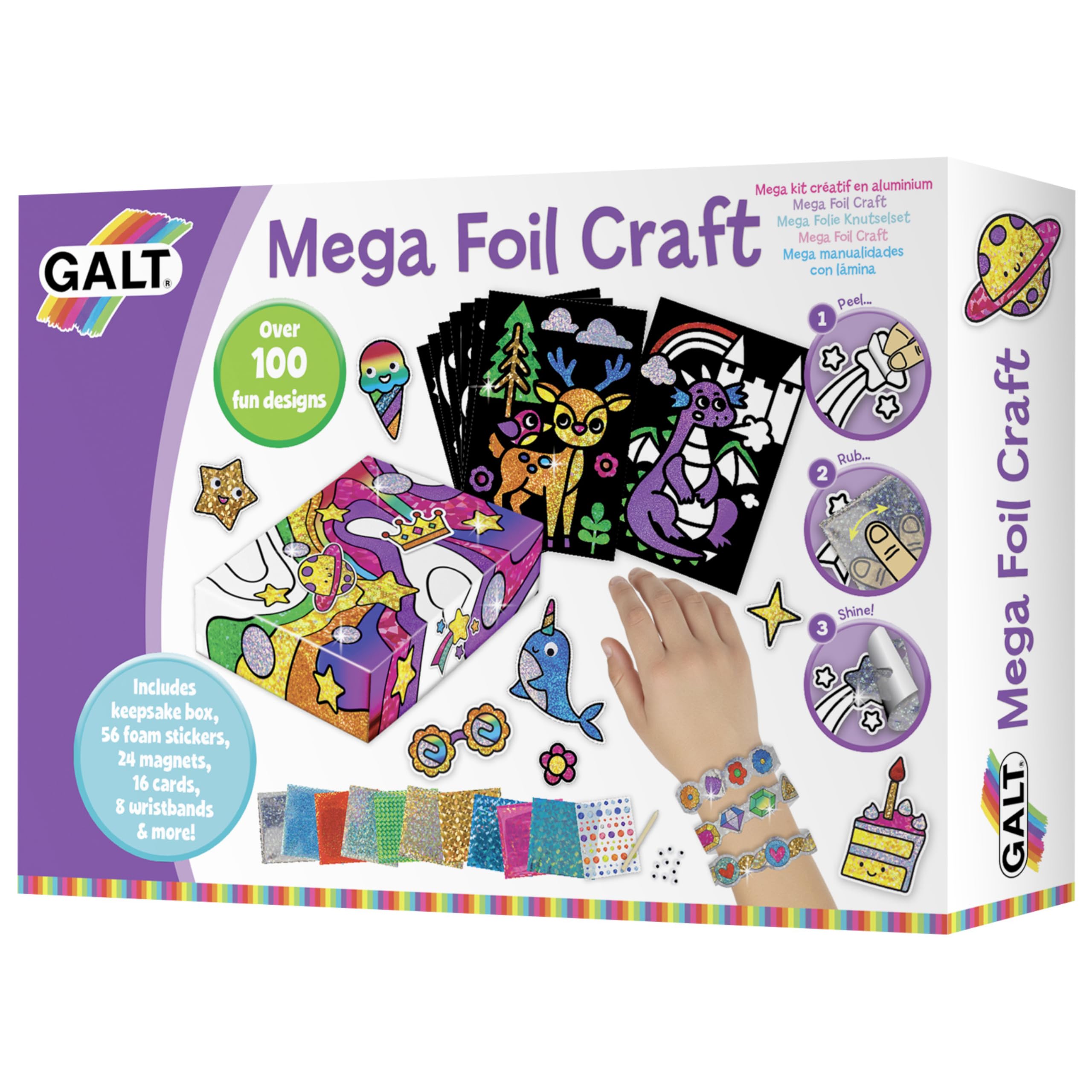 Galt Mega Foil Craft Set - Mess-Free Art for Kids Ages 8+ 8