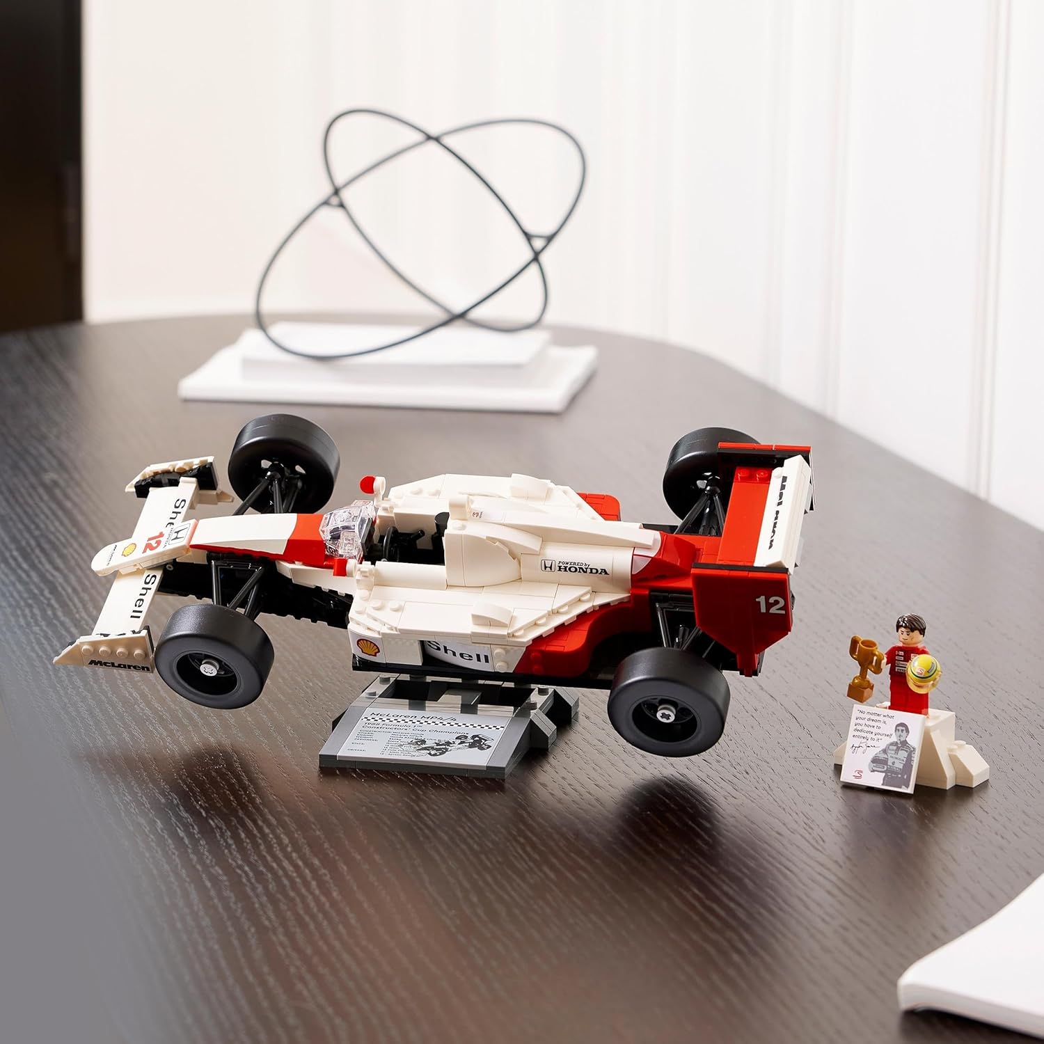 LEGO Icons McLaren MP4/4 & Ayrton Senna - F1 Model Car Building Set for Adults 4